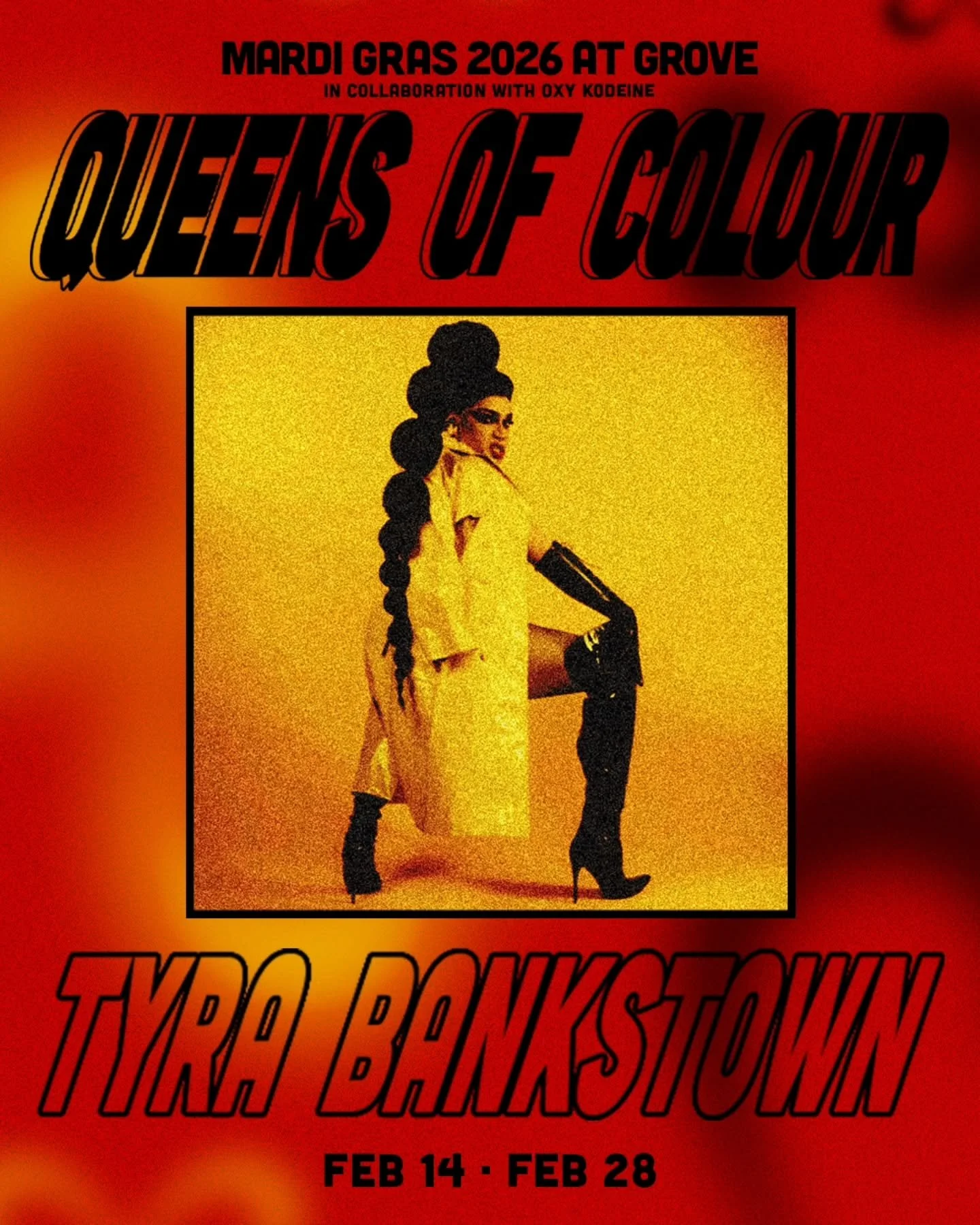 🖤💛❤️
QUEENS OF COLOUR IS BACK!
Celebrate First Nations excellence this Mardi Gras season with @el_beauty_dragqueen @tyrabankstown and @the.fancyy

👑 This event has been lovingly curated by @its_oxy_kodeine

🎟️ Seats are limited - reserve a spot i