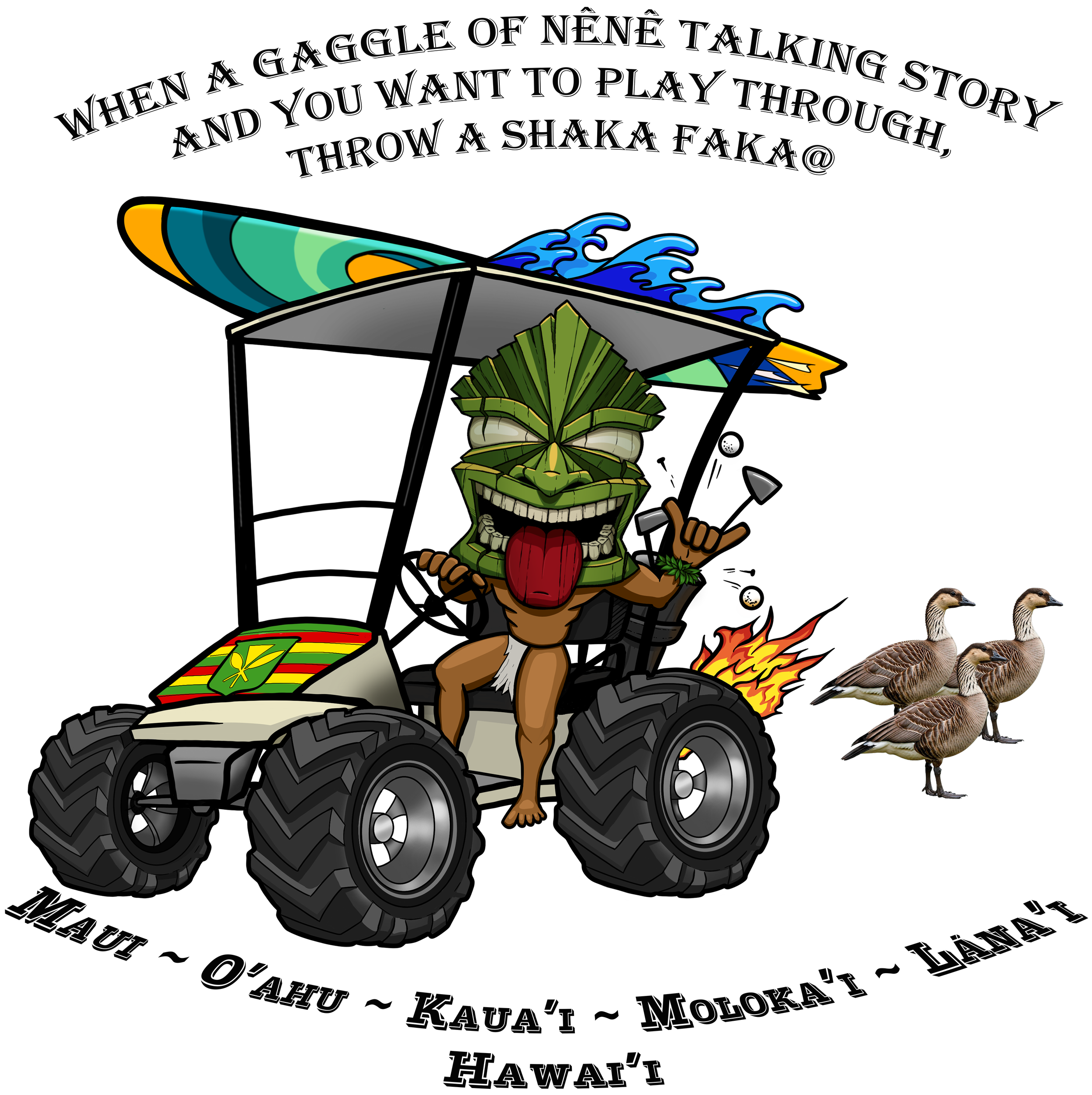 Shaka Faka Golf Cart