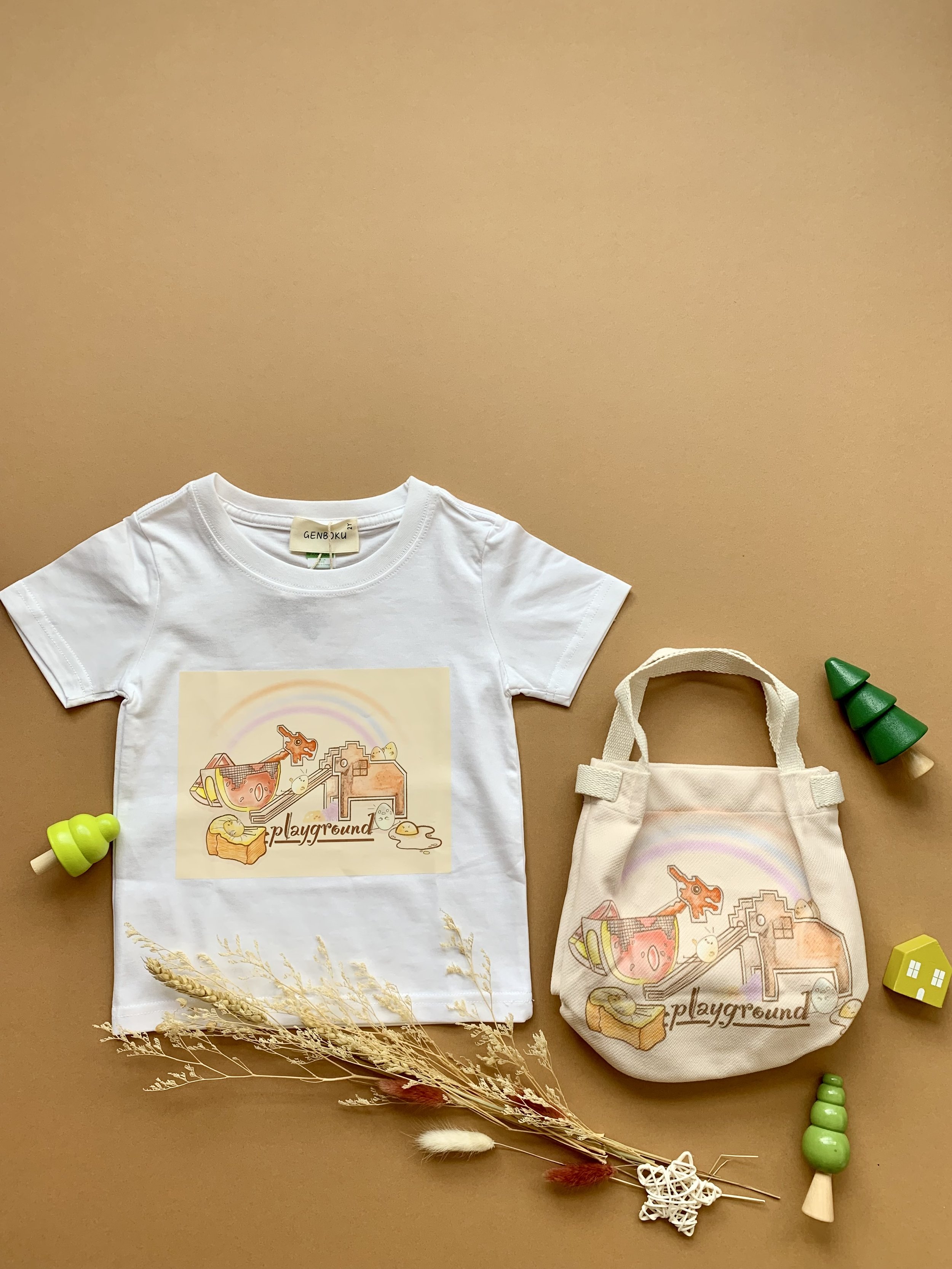 Genboku Bucket Bag Remembering Mosaic Playgrounds