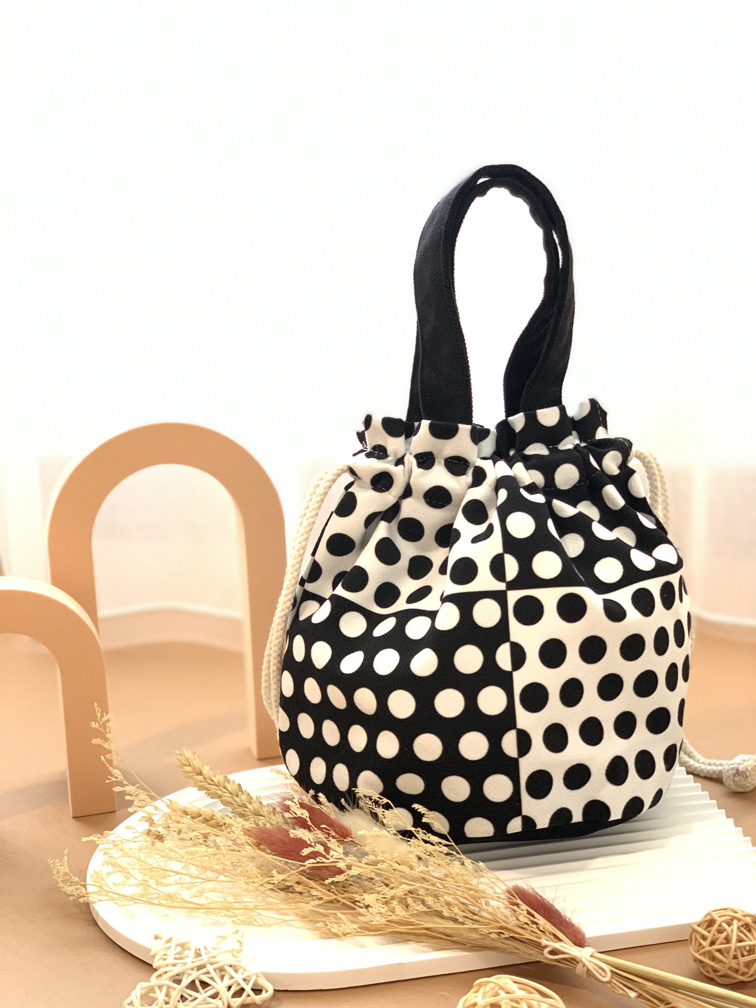 Genboku Japanese Lunch Bag B/W
