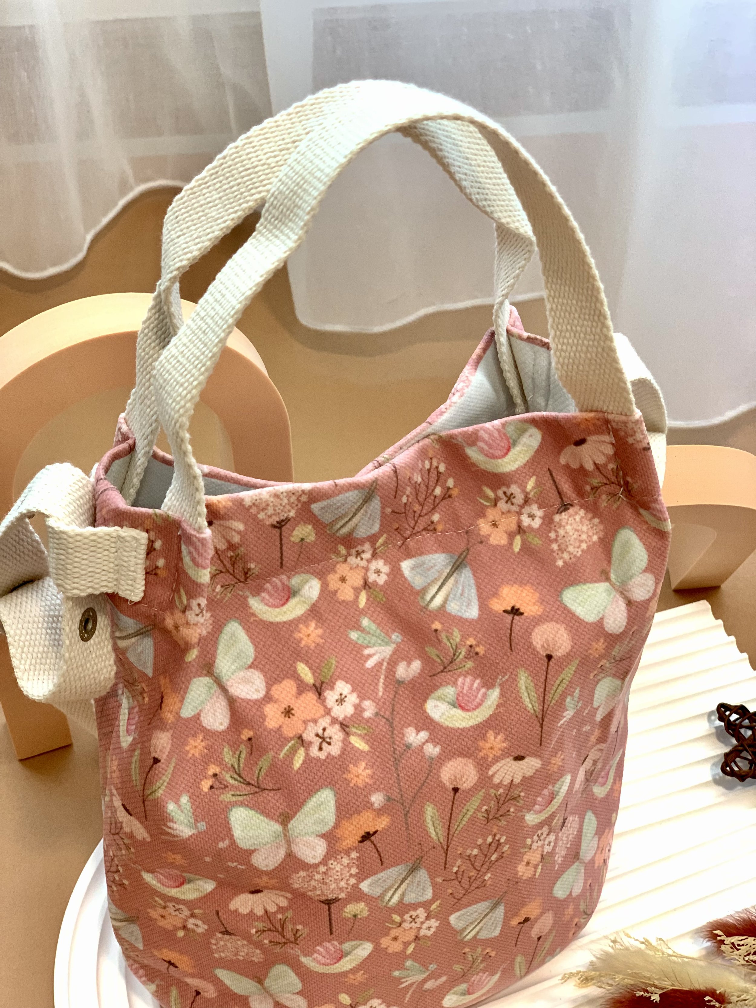 Genboku Bucket Bag with Strap 花香