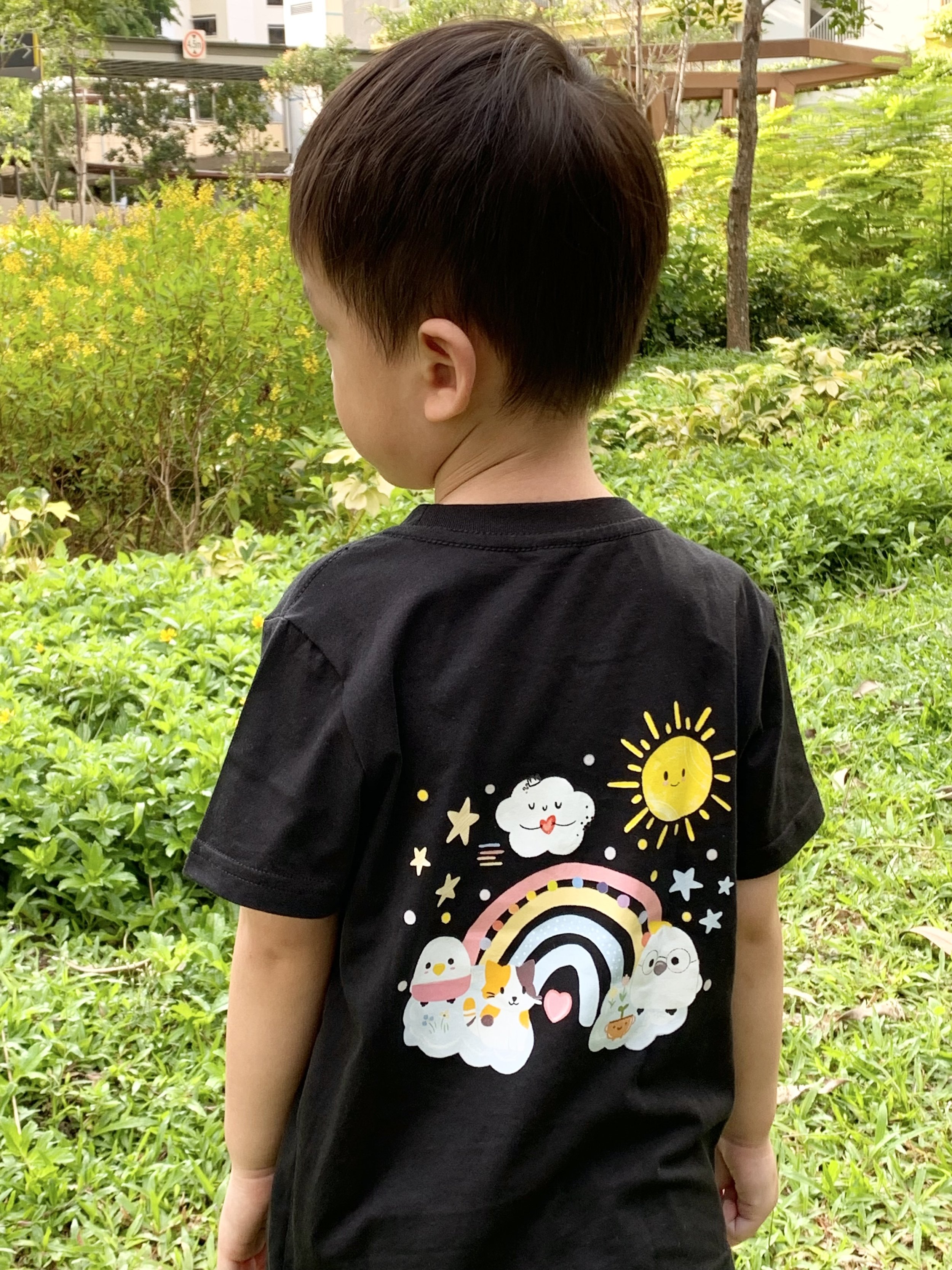Genboku Kids Cotton Tee Rainbow