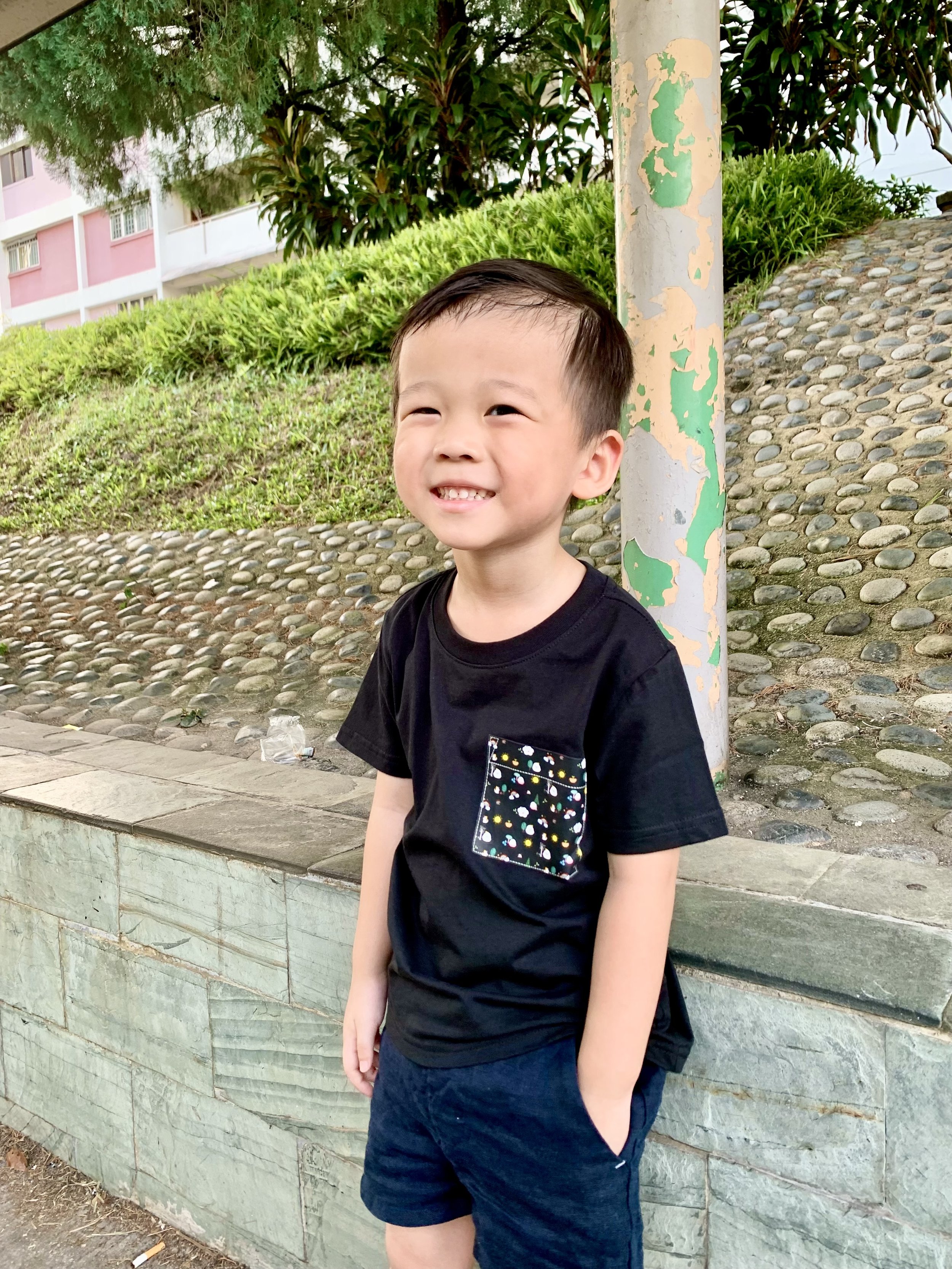 Genboku Kids Cotton Tee Rainbow