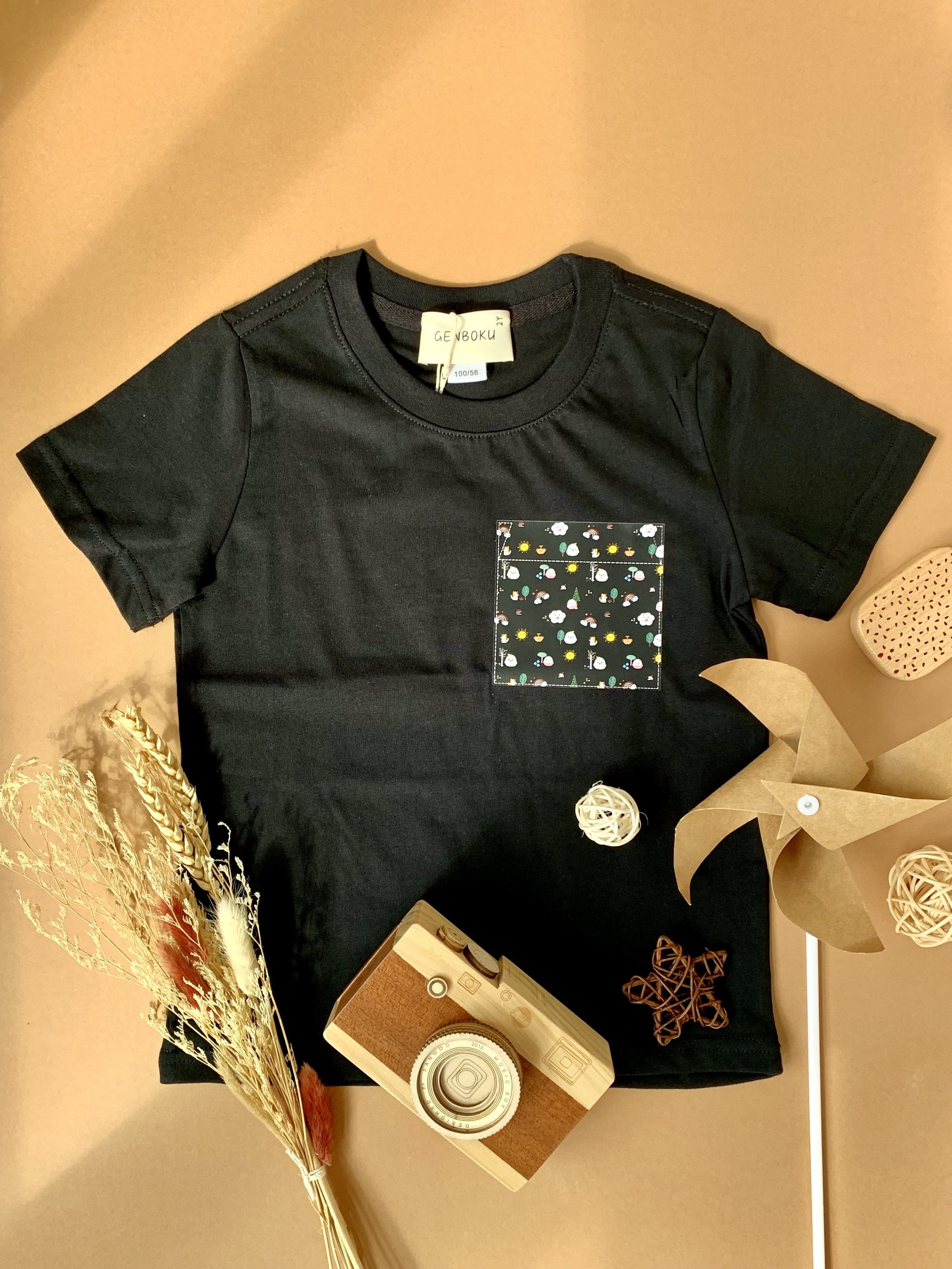 Genboku Kids Cotton Tee Rainbow