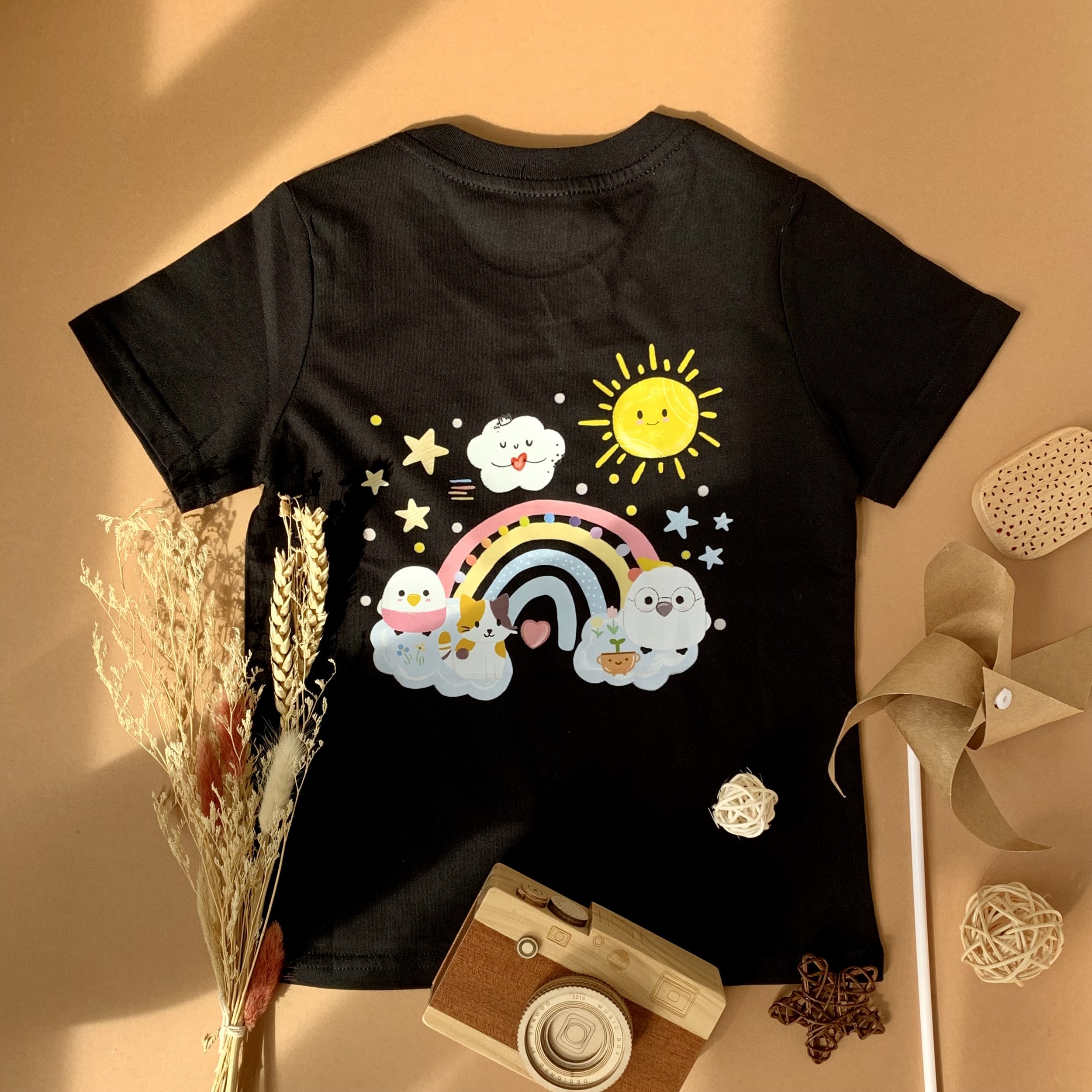 Genboku Kids Cotton Tee Rainbow