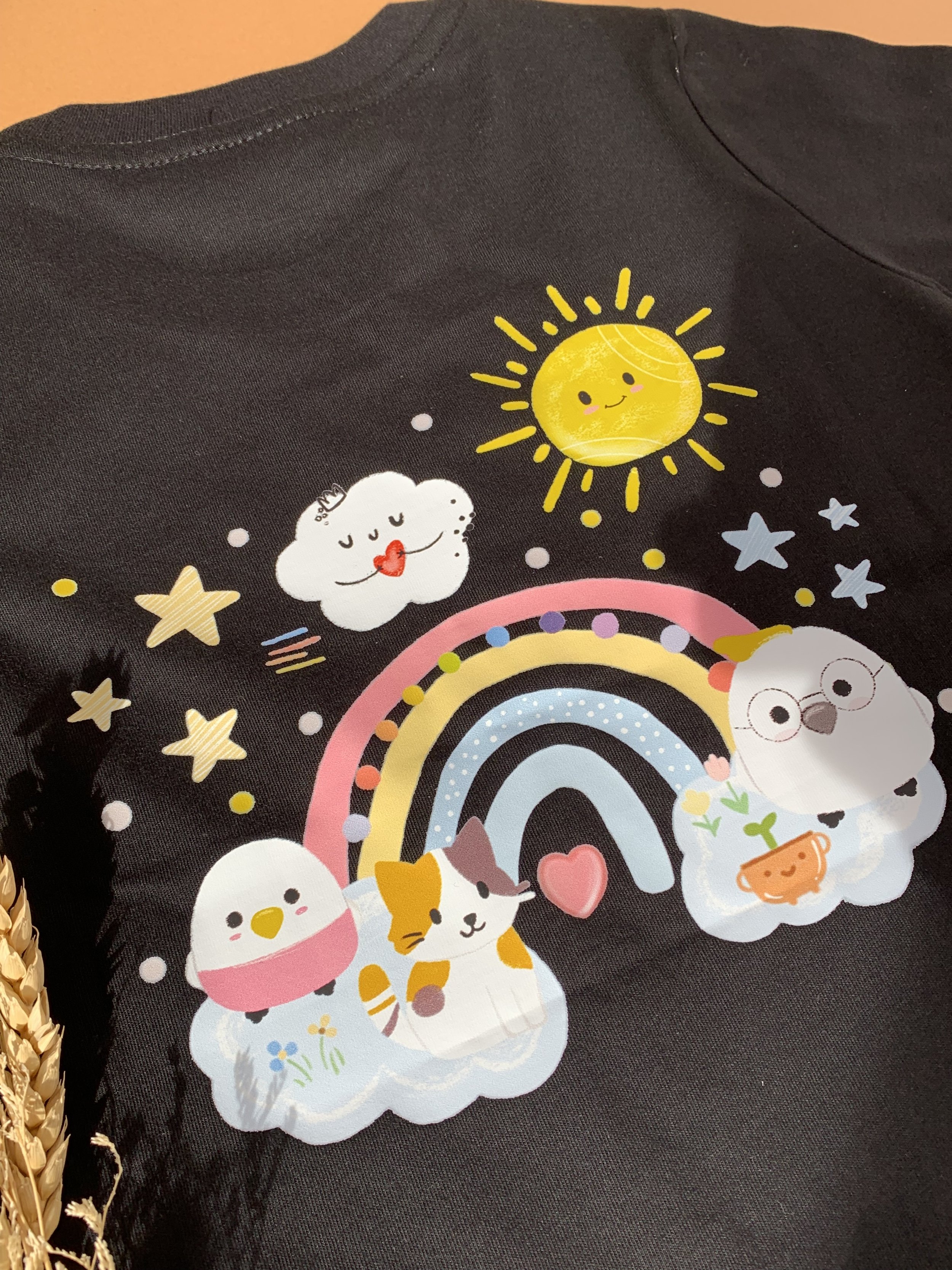 Genboku Kids Cotton Tee Rainbow