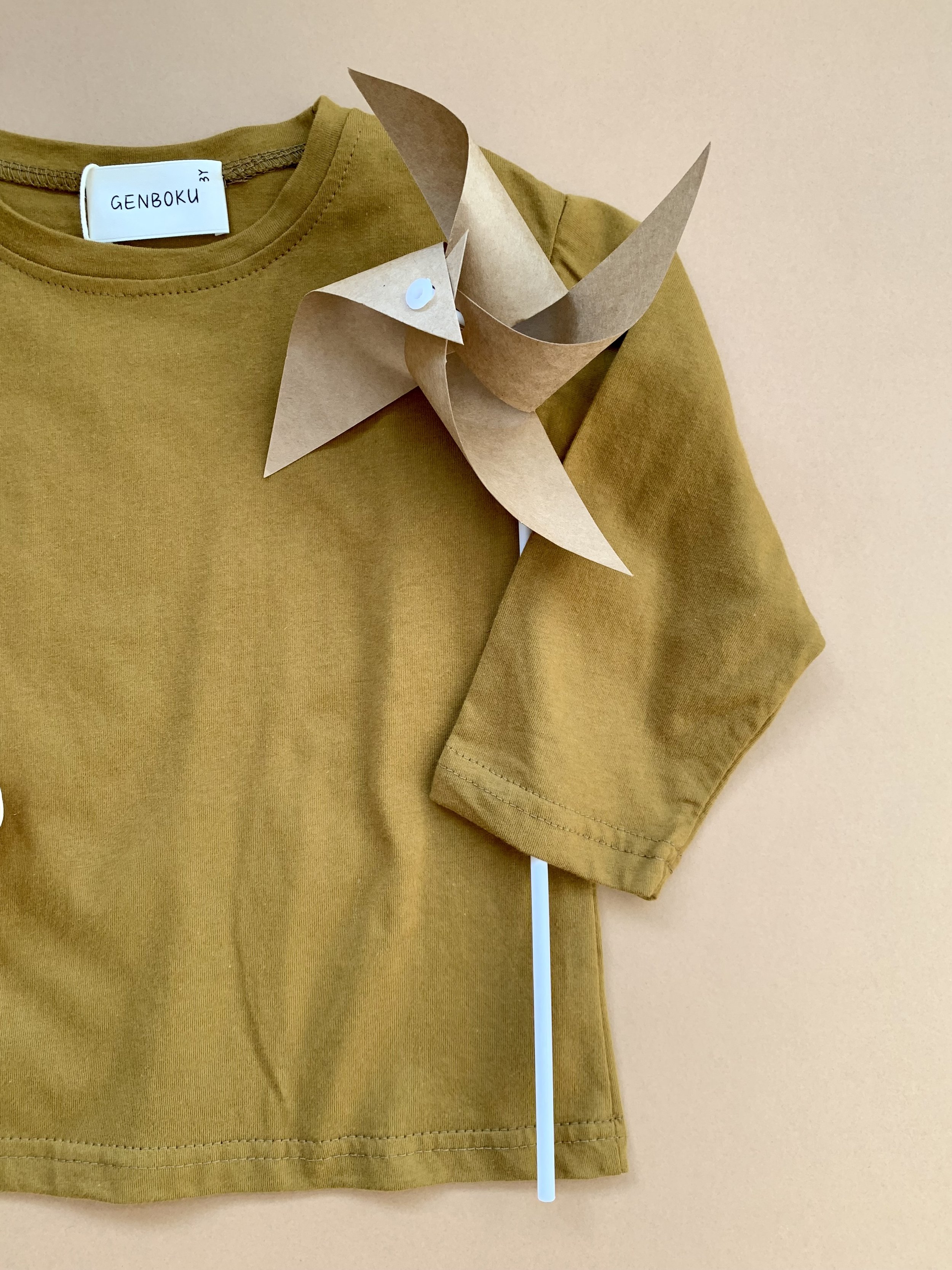 Genboku Kidswear Long Sleeve Round Neck Top