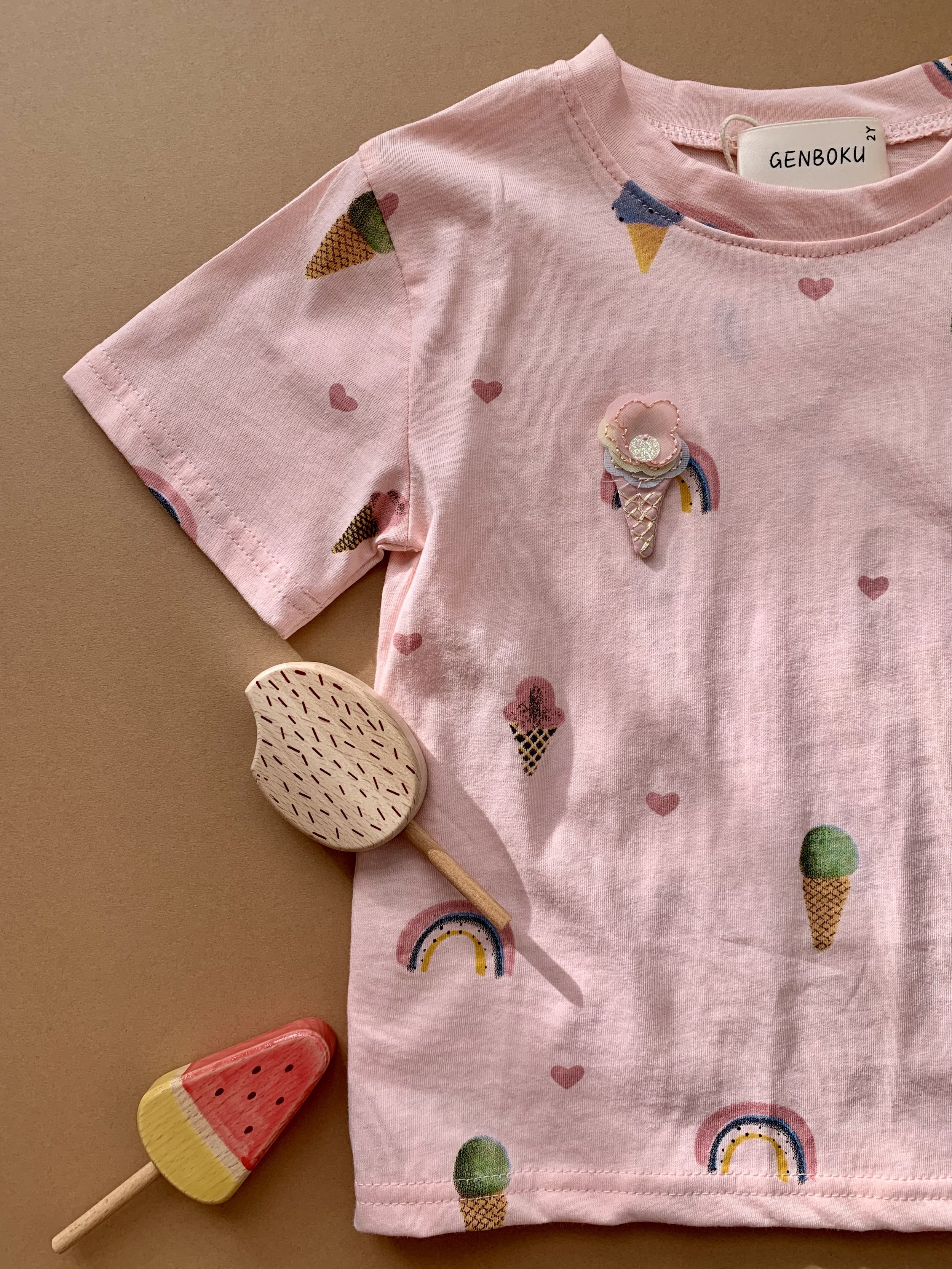 Genboku Kidswear Embellished Graphic T-Shirt