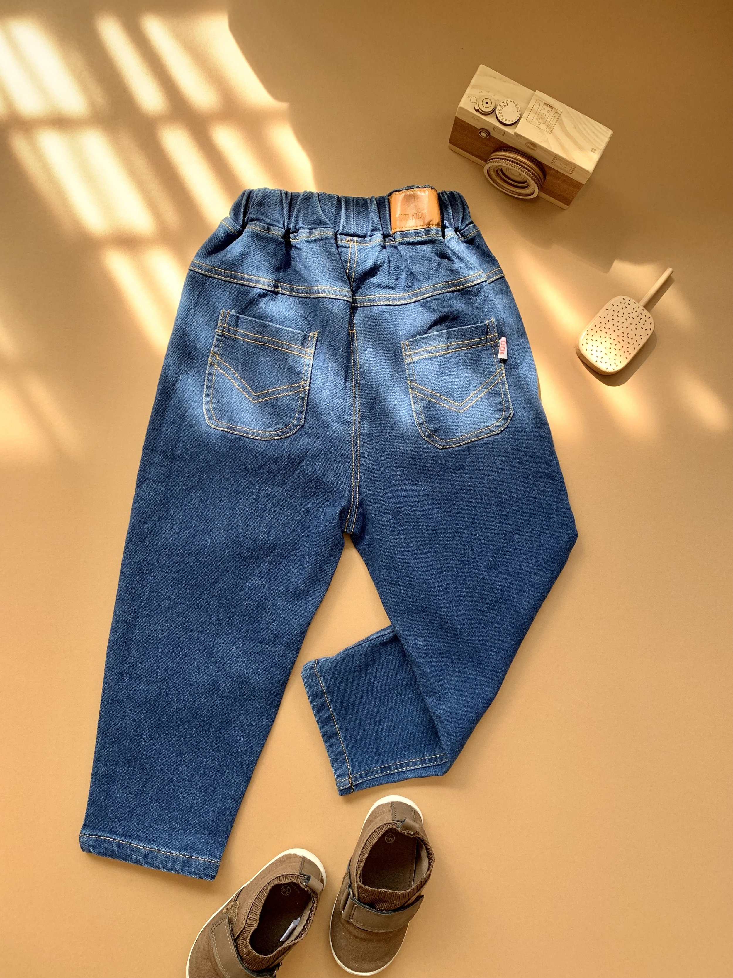 Genboku Kidswear Elastic Denim Pants