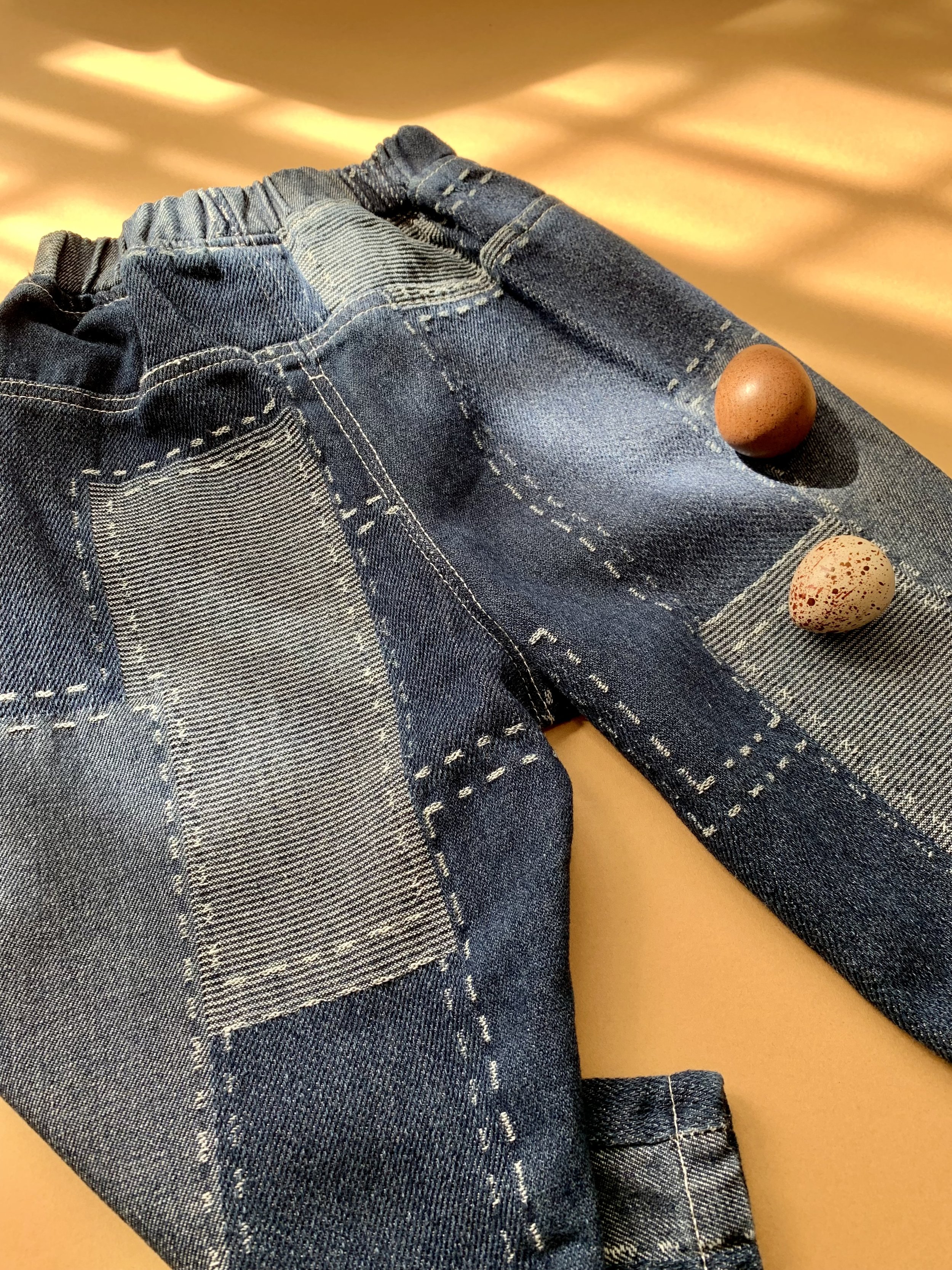 Genboku Kidswear Embroidered Denim Jeans