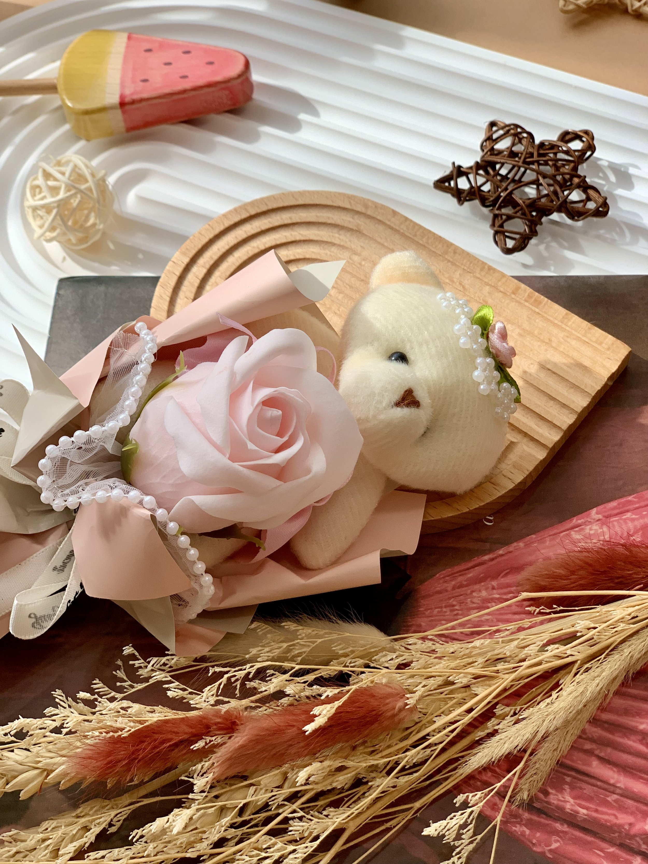 Soap Rose Pink Bouquet