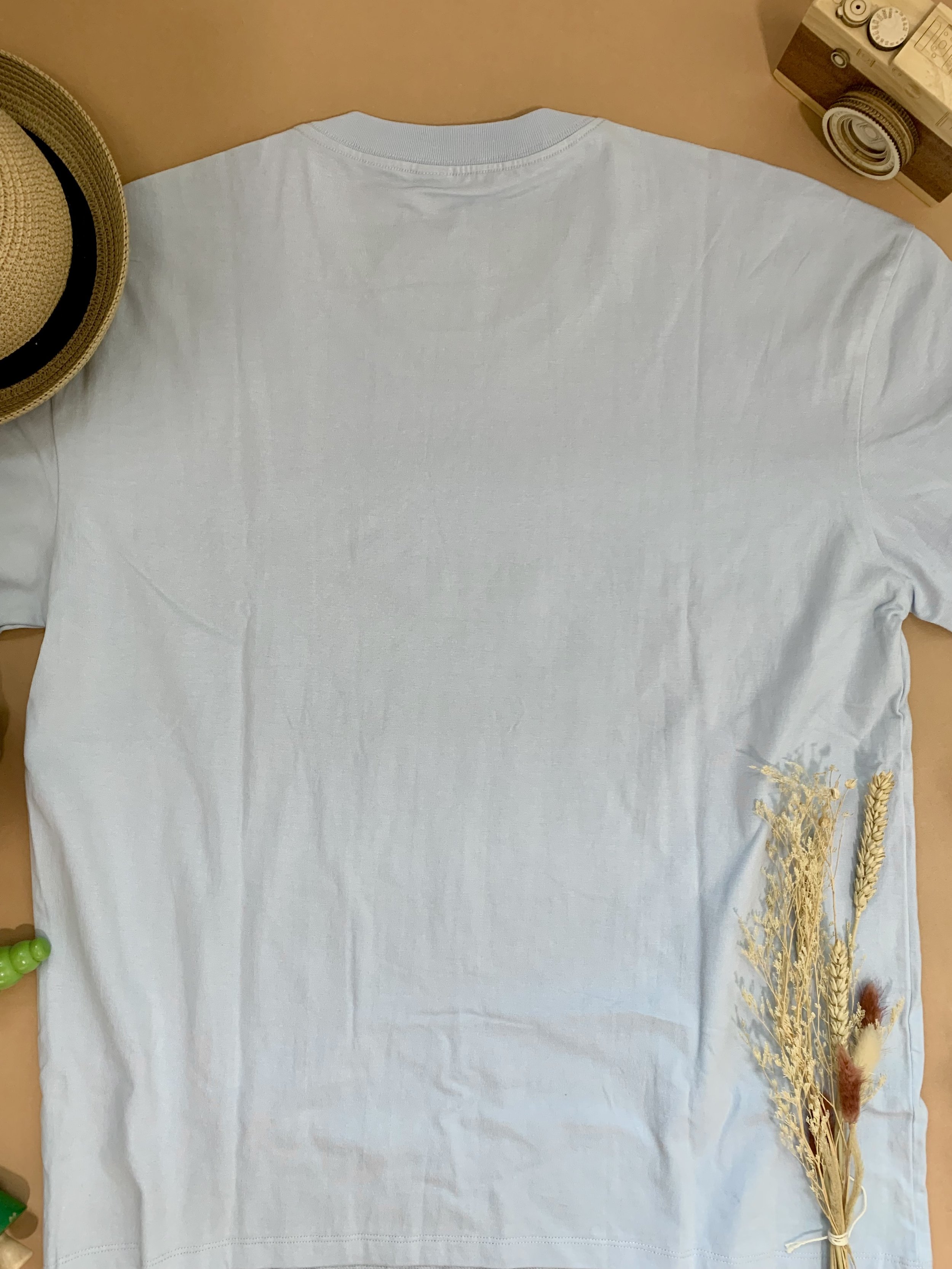 GENBOKU ADULT COTTON TEE MY GREEN CAT BUS 189 SKY BLUE