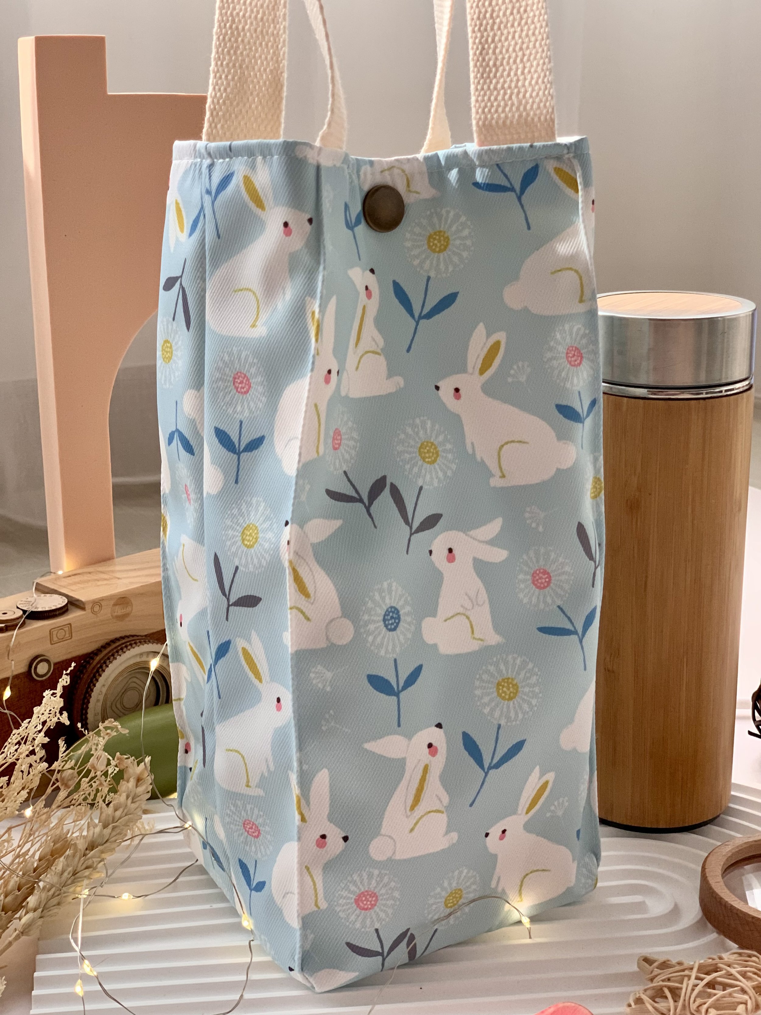 Genboku Water Bottle Carrier Bunnies