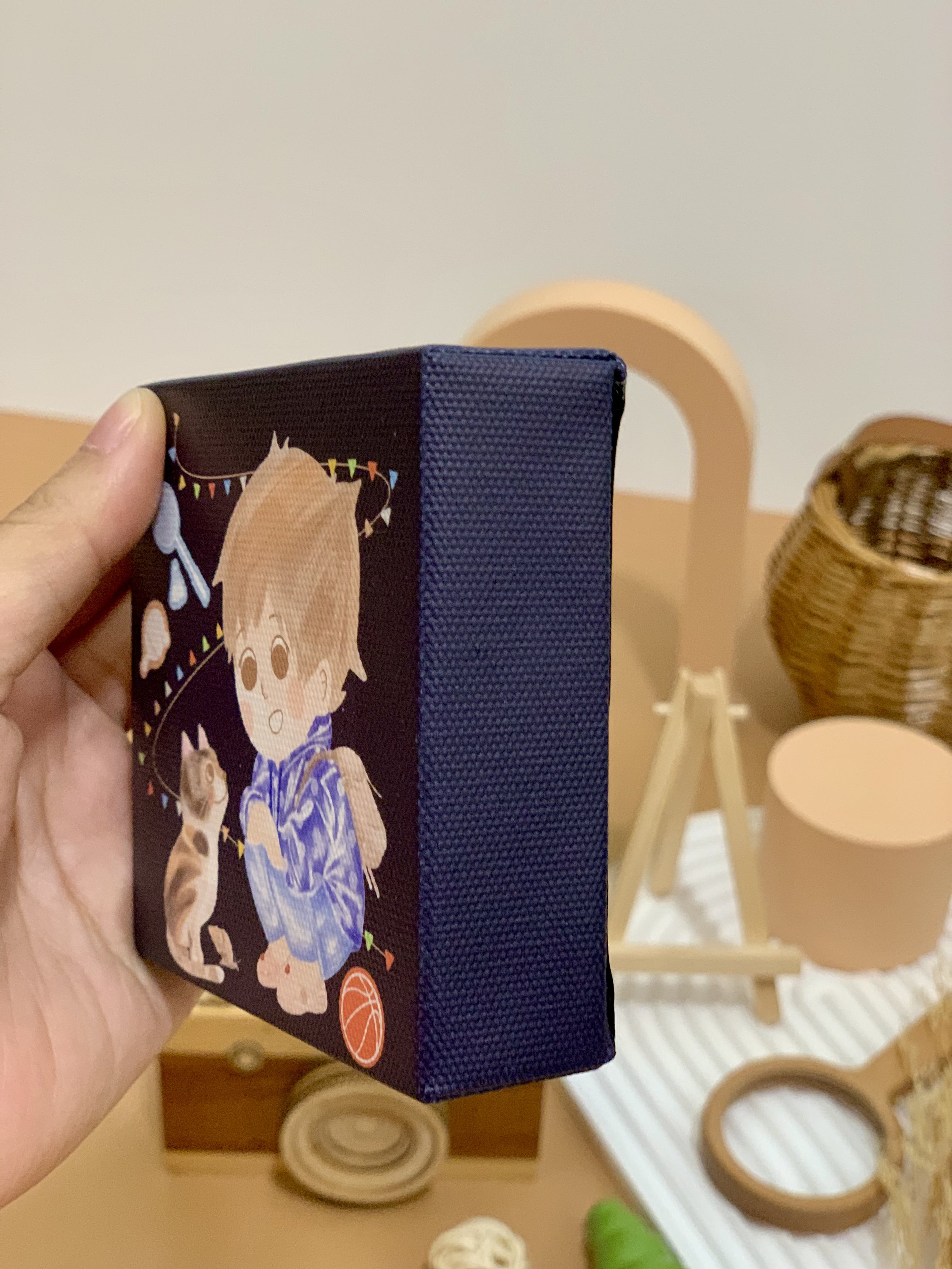 Genboku Canvas Art With Stand My Neighbour Cat 9cm x 9cm