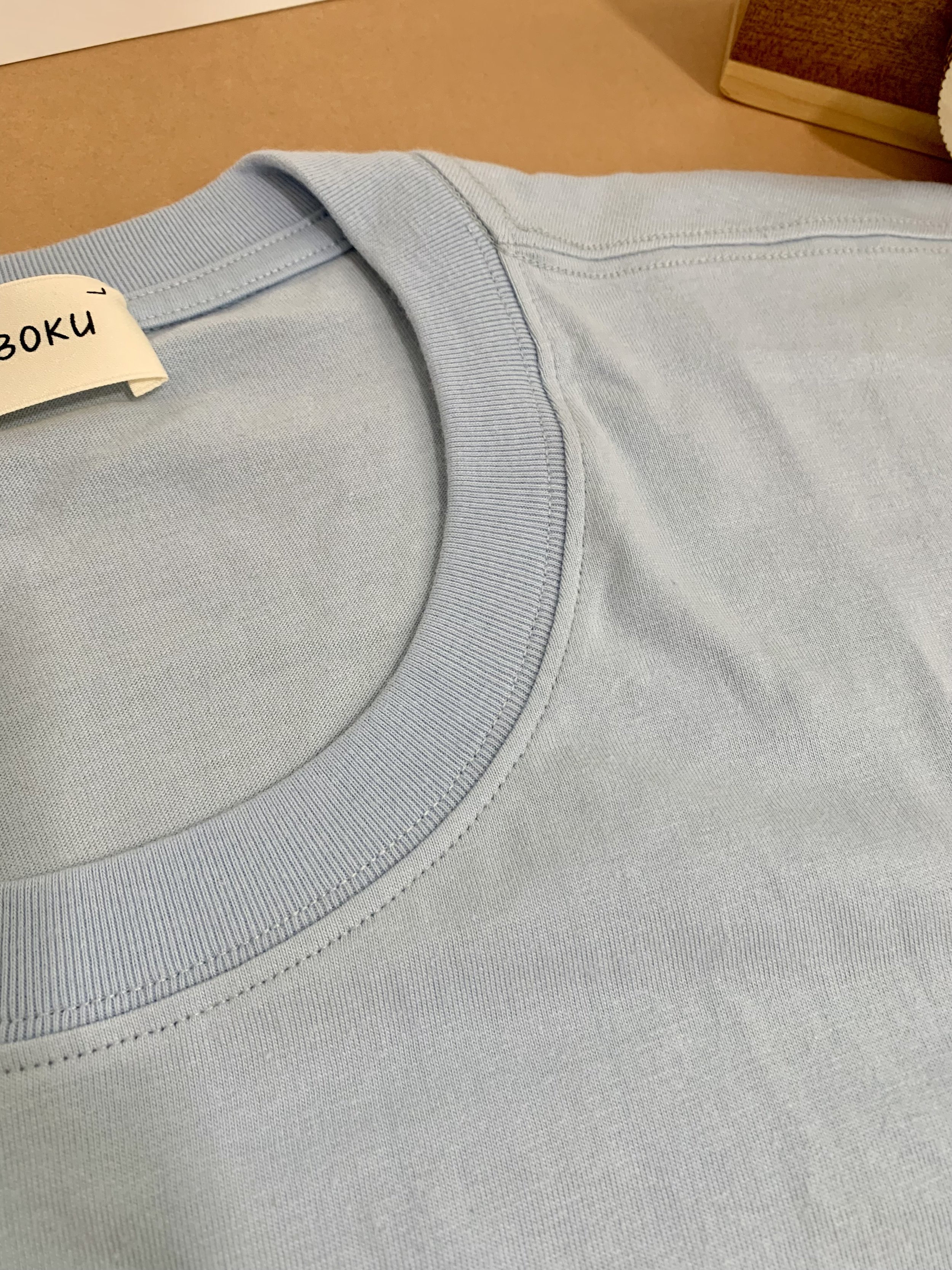 GENBOKU ADULT COTTON TEE MY GREEN CAT BUS 189 SKY BLUE