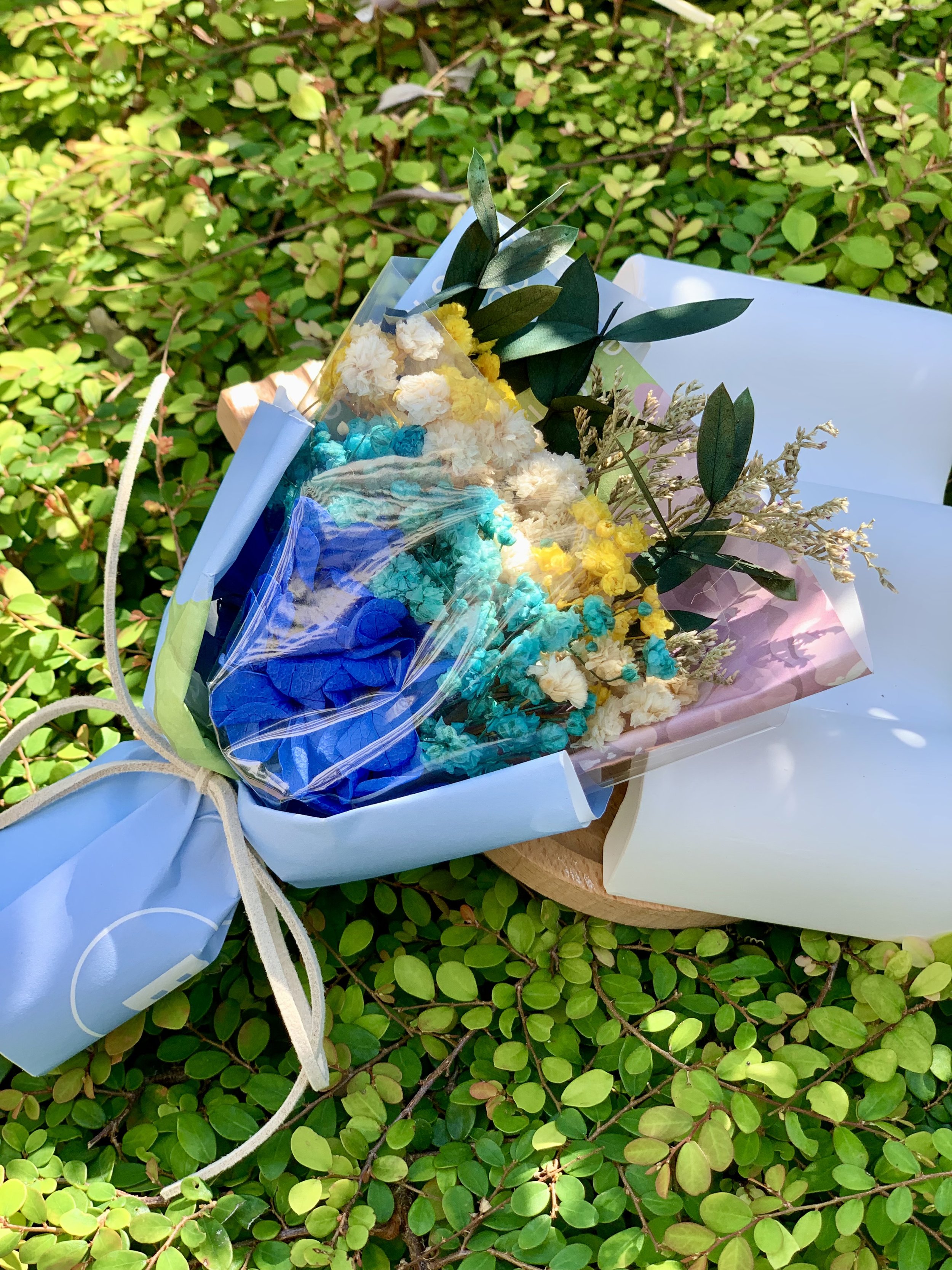 Royal Blue Flower Bouquet