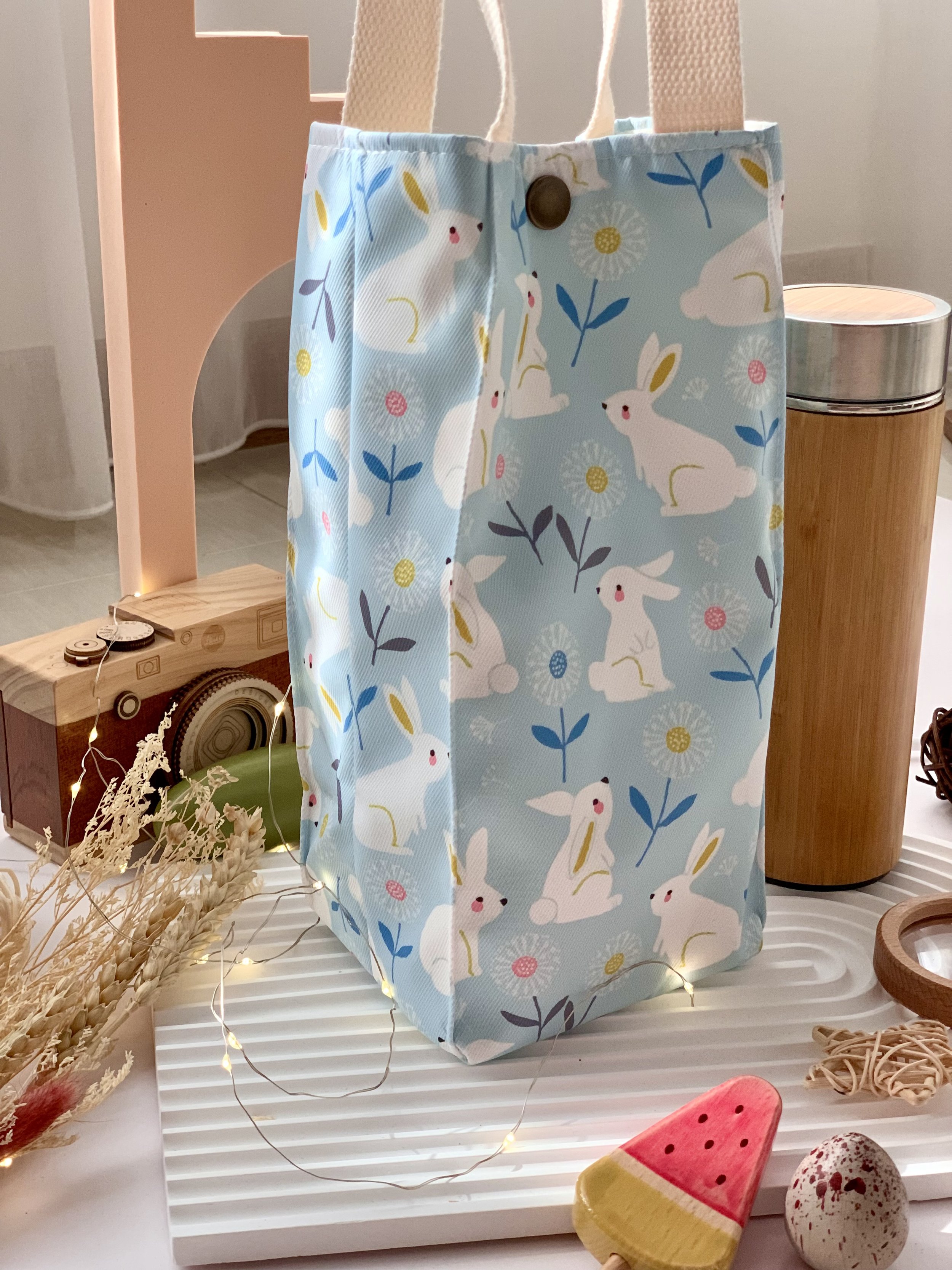 Genboku Water Bottle Carrier Bunnies