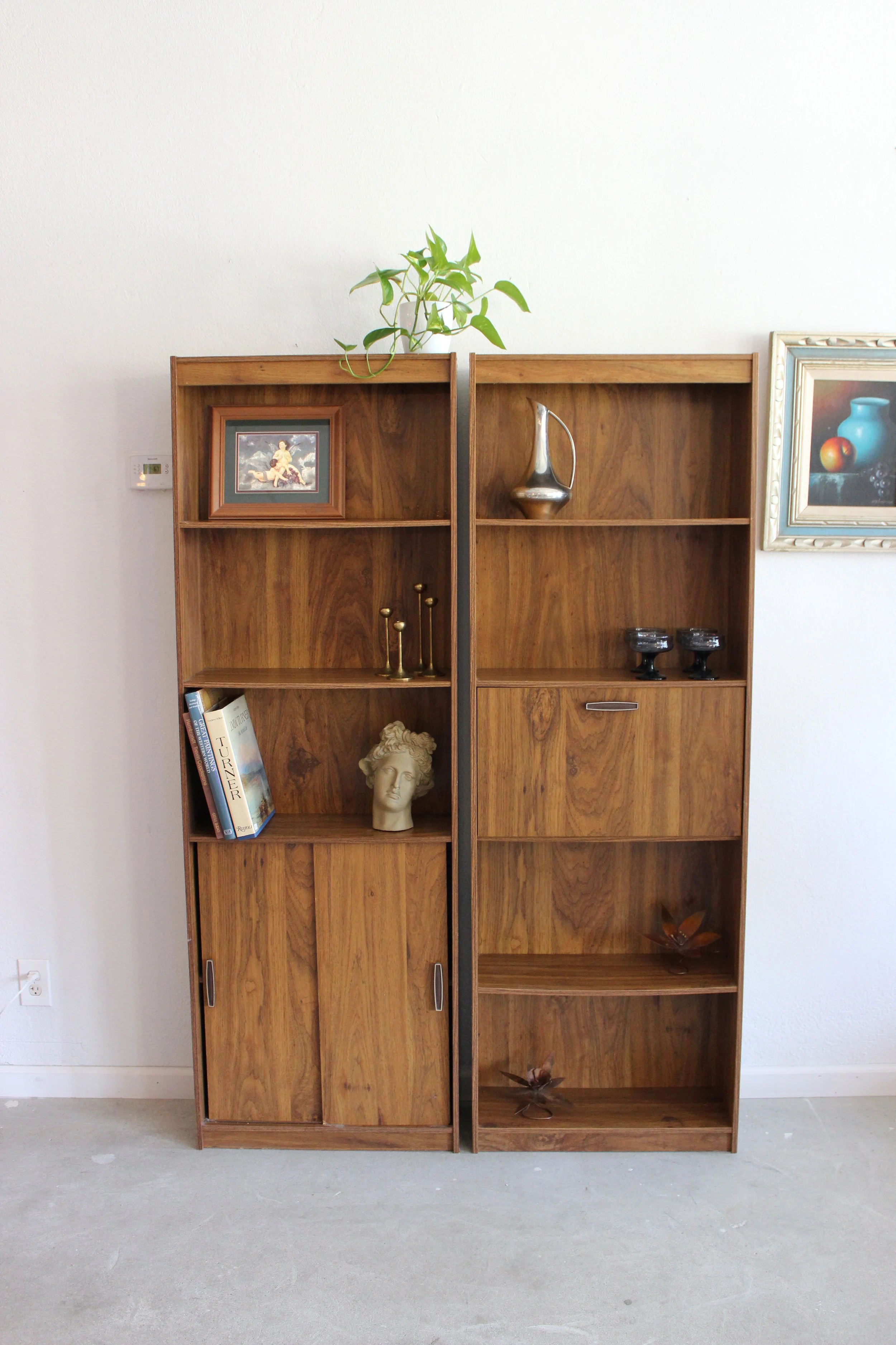 Vintage Mid Century Style Wall Units