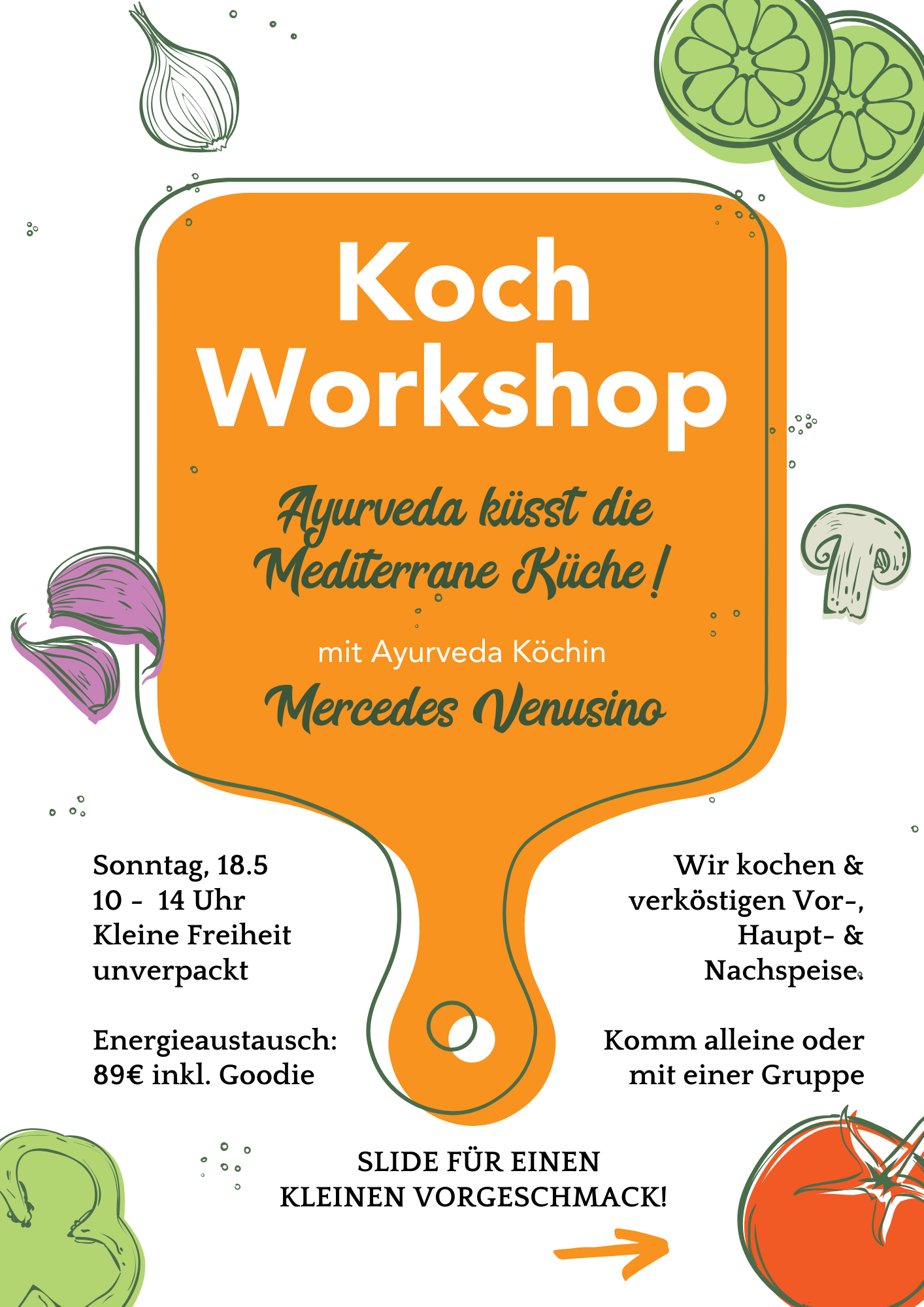 Kochworkshop: Ayurveda küsst die Mediterrane Küche