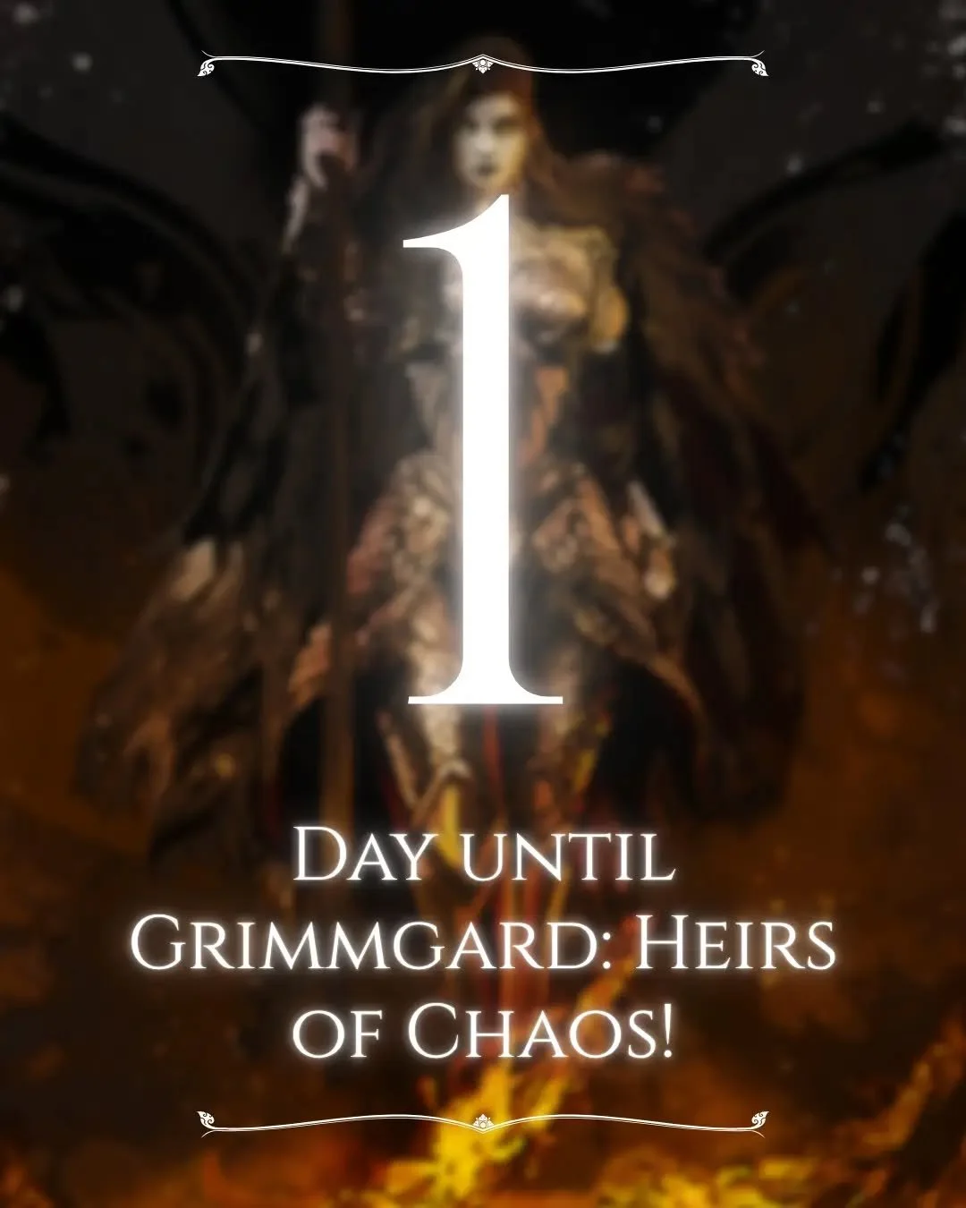 ⌛One more day.
One more day, and Chasmira's story will be complete.
One more day, and Grimmgard: Heirs of Chaos will be published.
One more day, and the exclusive $1.99 pre-order price will be gone!

If you have not already pre-ordered your Kindle ve