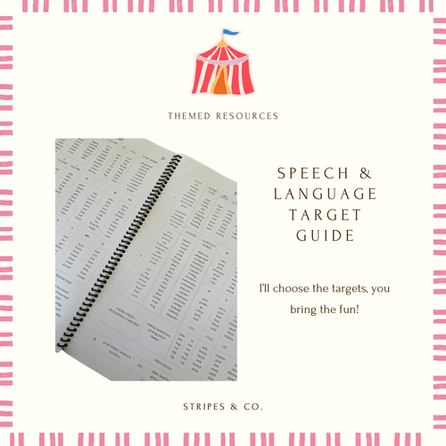 Speech & Language Target Guide — speech & stripes