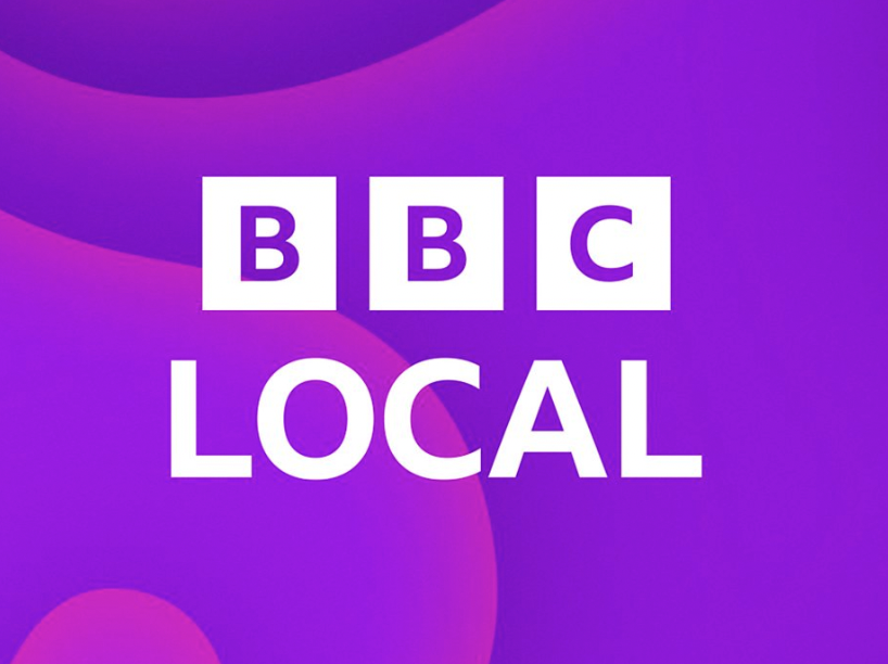 BBC Local logo on a purple gradient background.