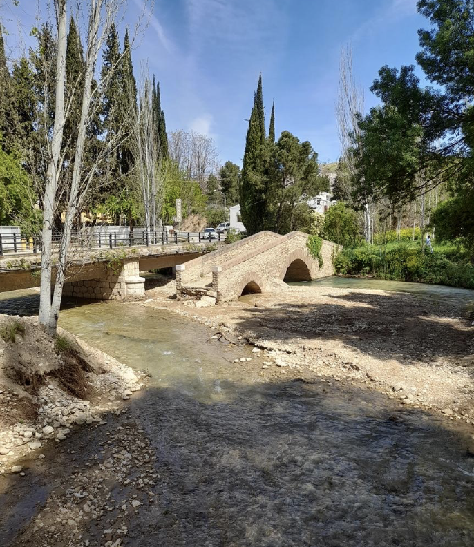 Roman Bridge at Rio Frio, Province of Granada, Andalucia.