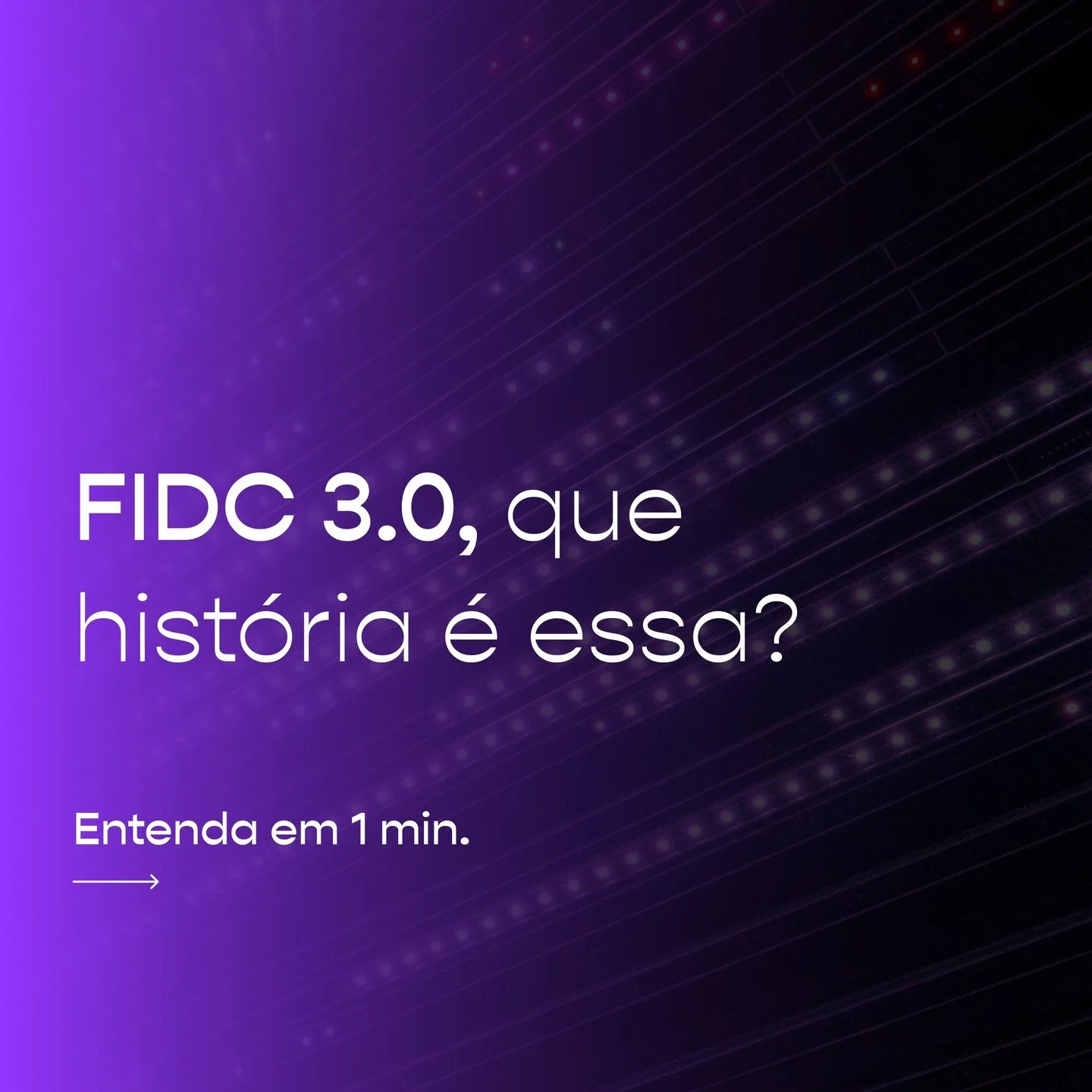 FIDC 3.0 &eacute; a jun&ccedil;&atilde;o da tokeniza&ccedil;&atilde;o, smart contracts e dashboard em tempo real deixam tudo mais r&aacute;pido, digital e escal&aacute;vel para agentes, empresas e CFOs.​

Arrasta o carrossel, v&ecirc; o comparativo e