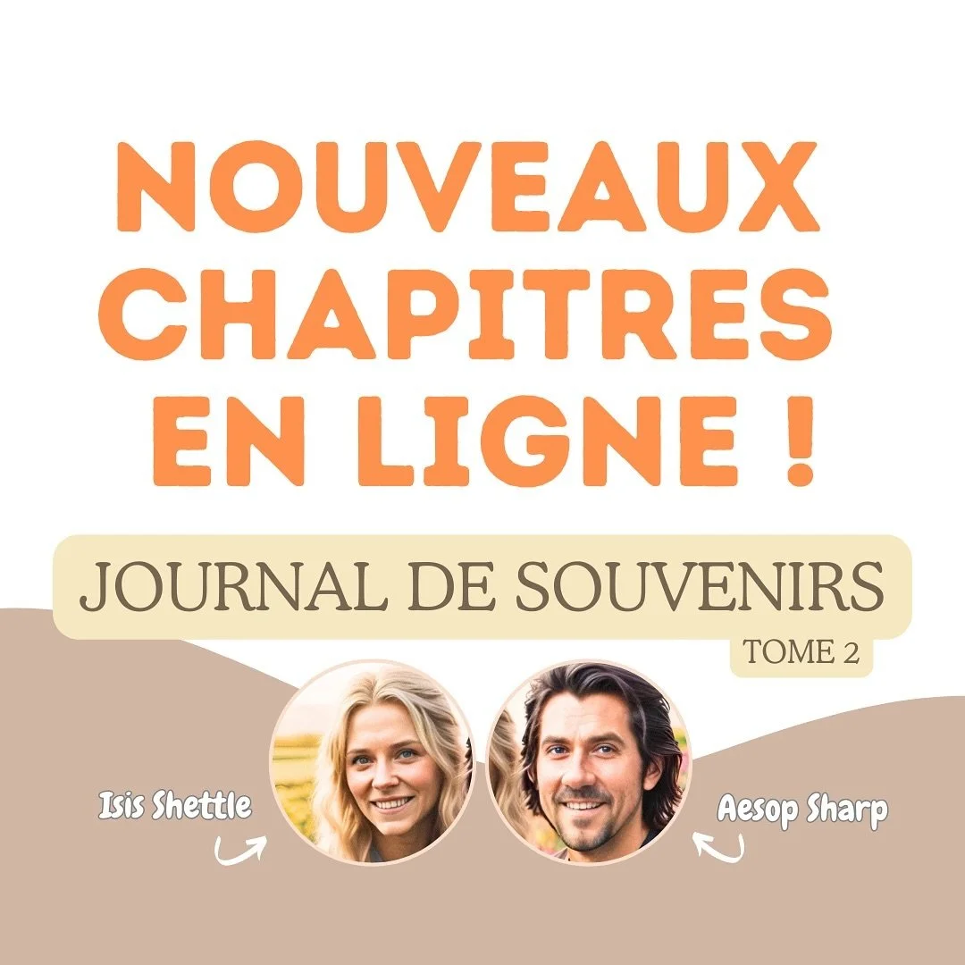Nouveaux chapitres en ligne pour le tome 2, journal de souvenirs ! Derni&egrave;re ligne droite pour ce roman qui termine sa publication en ligne cette semaine d&eacute;j&agrave; 🥺

Chapitre 28, La visite inattendue 
Aesop et Isis profitent de l&rsq