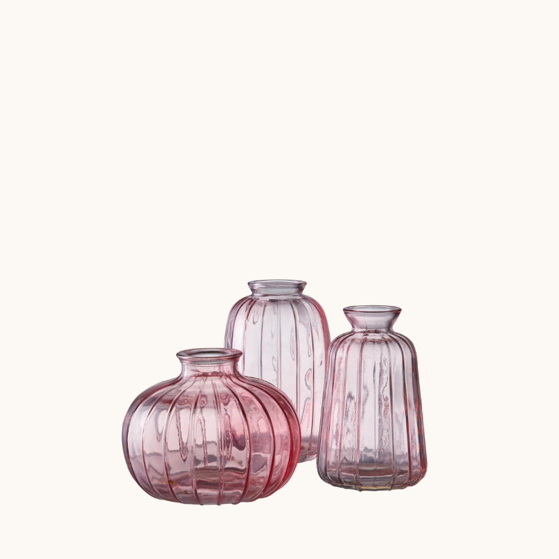 Pink Glass Bud Vase