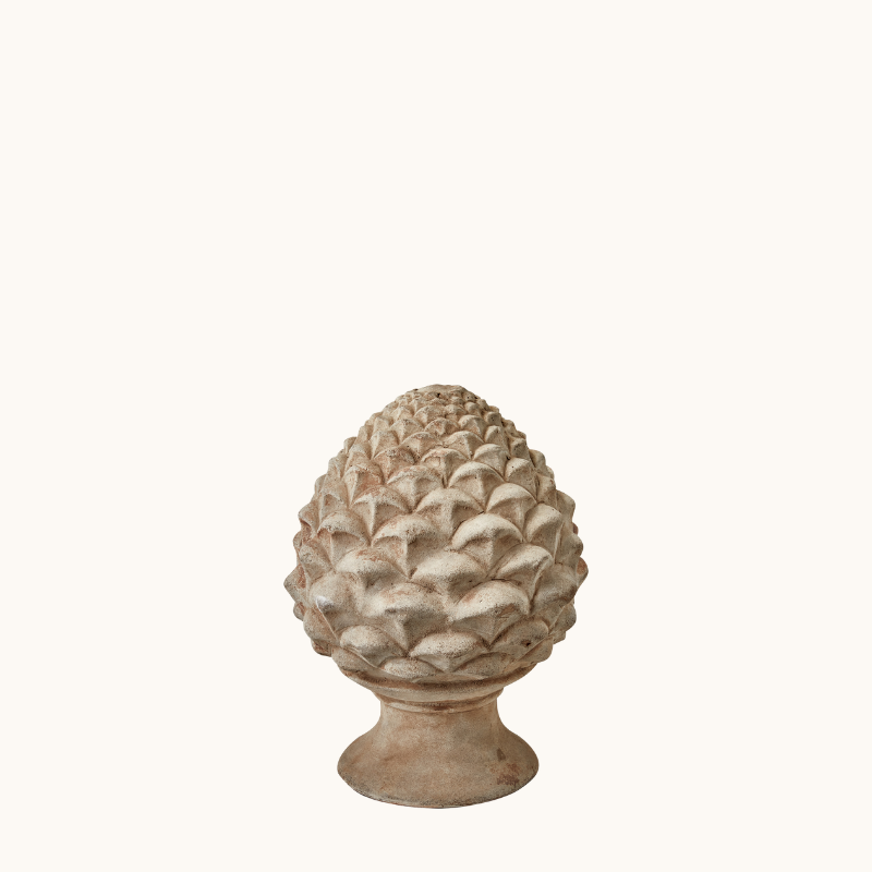 Terracotta pinecone