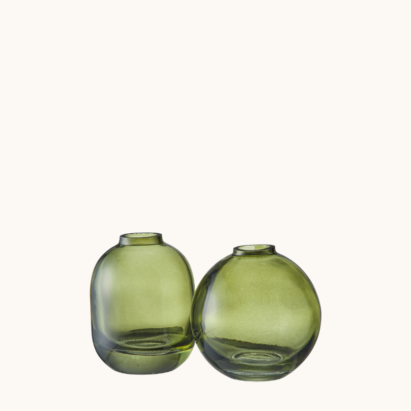 Green Bud Vase - Round