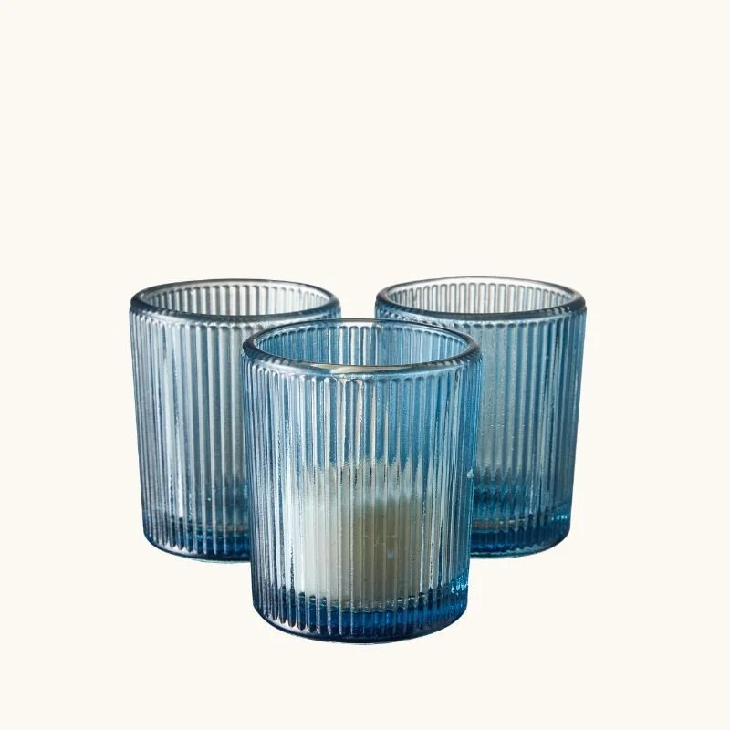 Blue Ribbed Nightlight