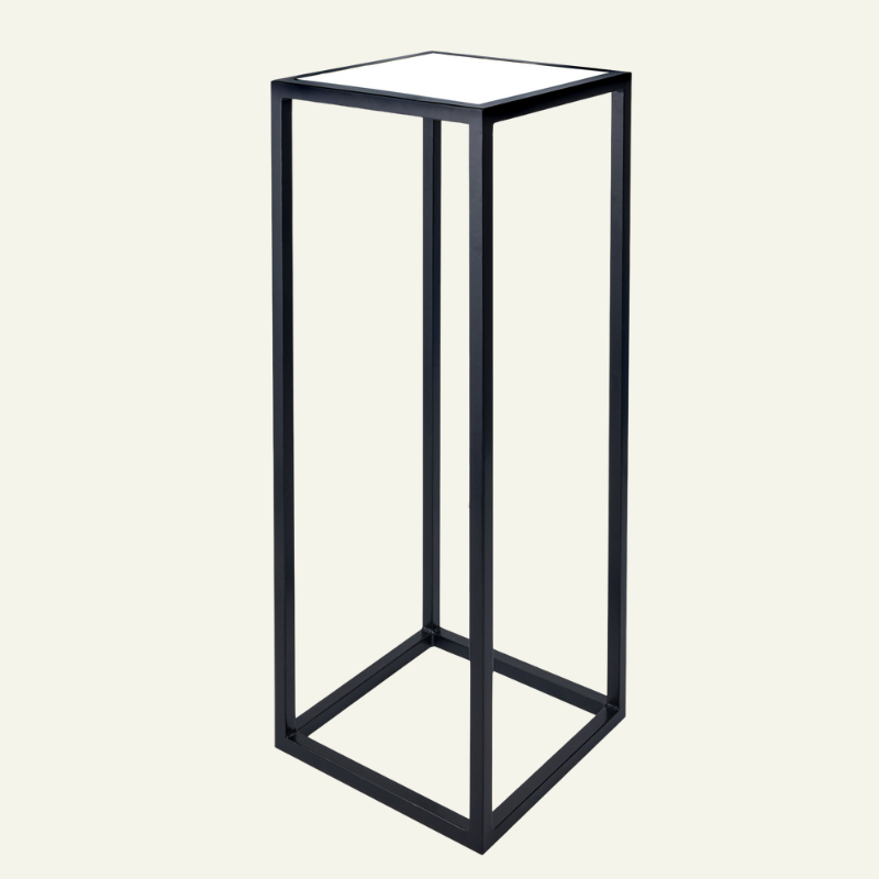 Metal Poseur Table - White Top