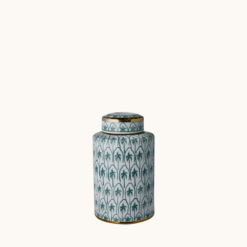 Palm Green Ginger Jar