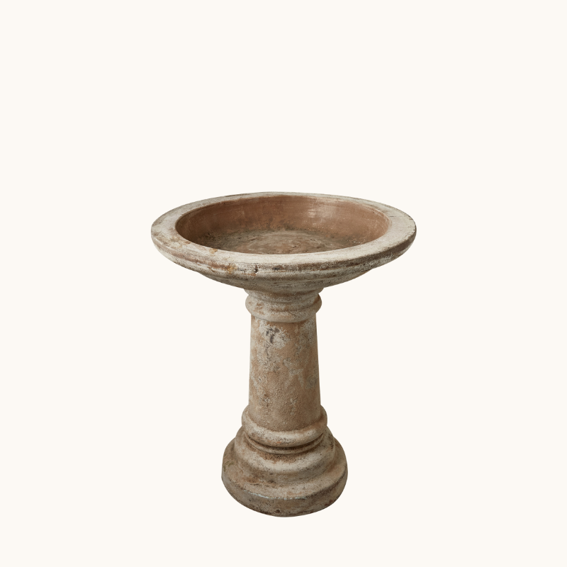 Terracotta Birdbath