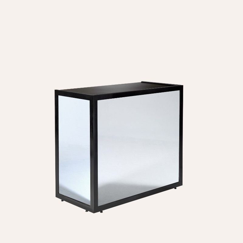 122cm (4ft) Silver Mirror Express Bar