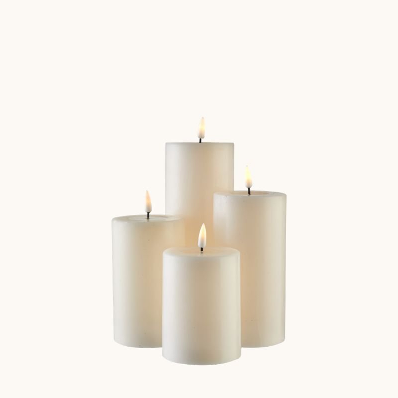 Flickering Battery Operated Pillar Candle