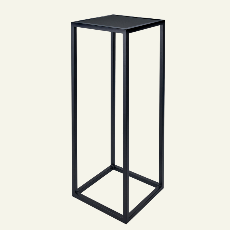 Metal Poseur Table - Black Top