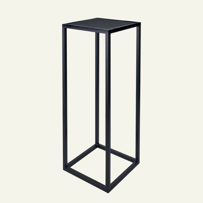 Metal Poseur Table - Black Top