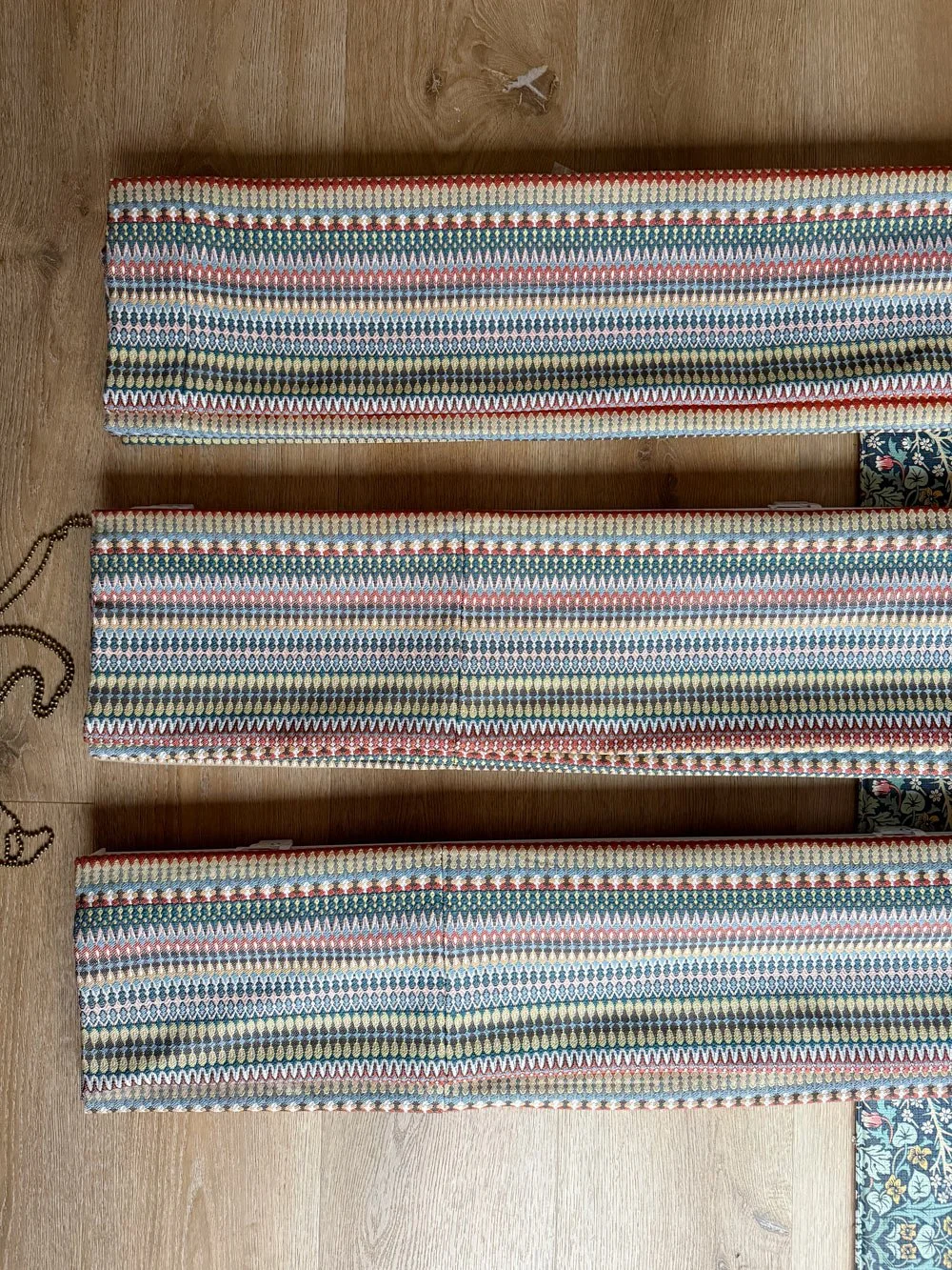 Bespoke roman blinds, handmade in Surrey UK. Get in touch for a quote.