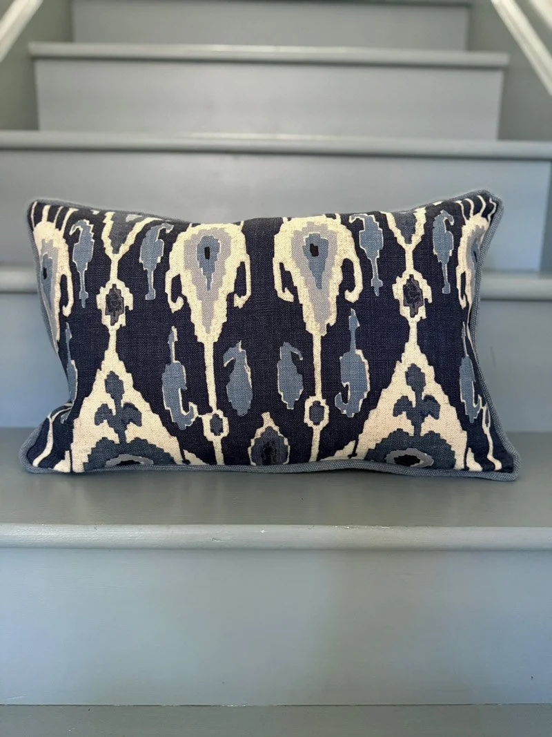 GP&J Baker fabric Ikat