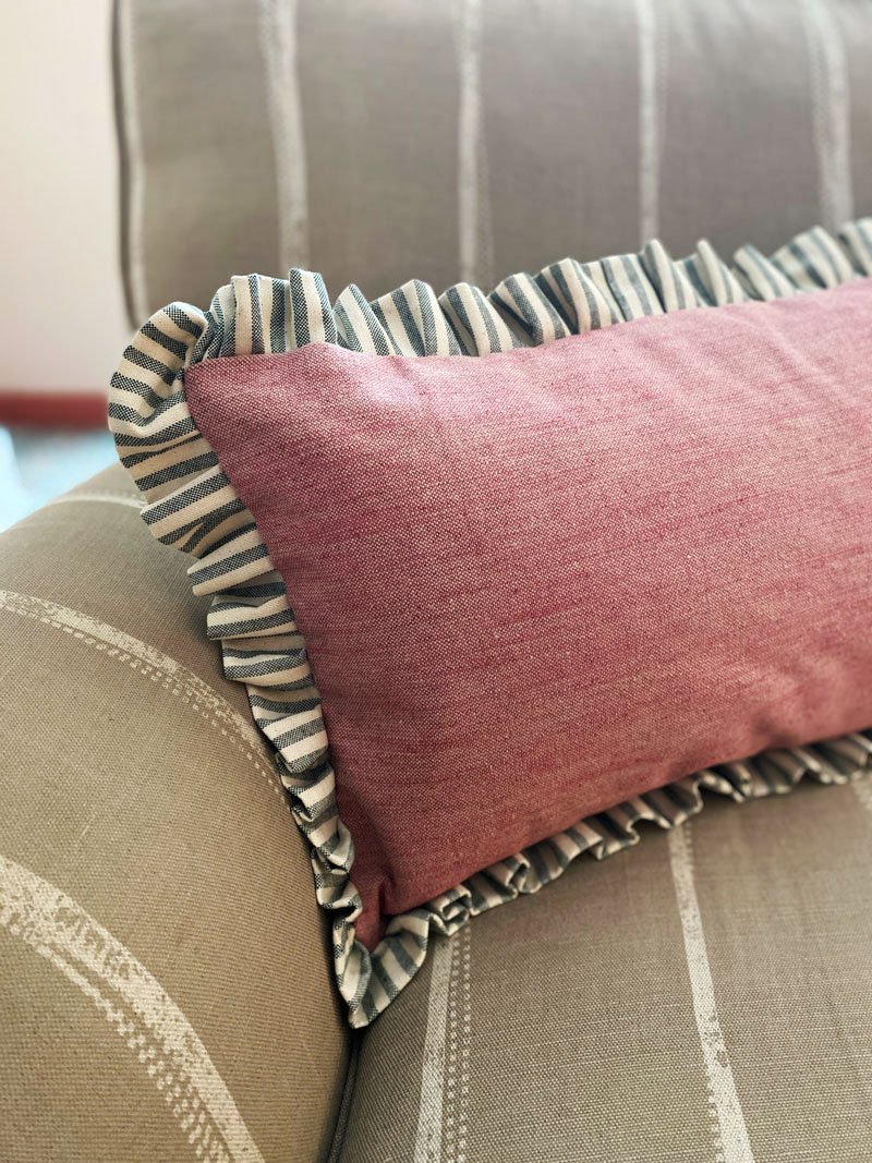 Pink Frilly Cushion