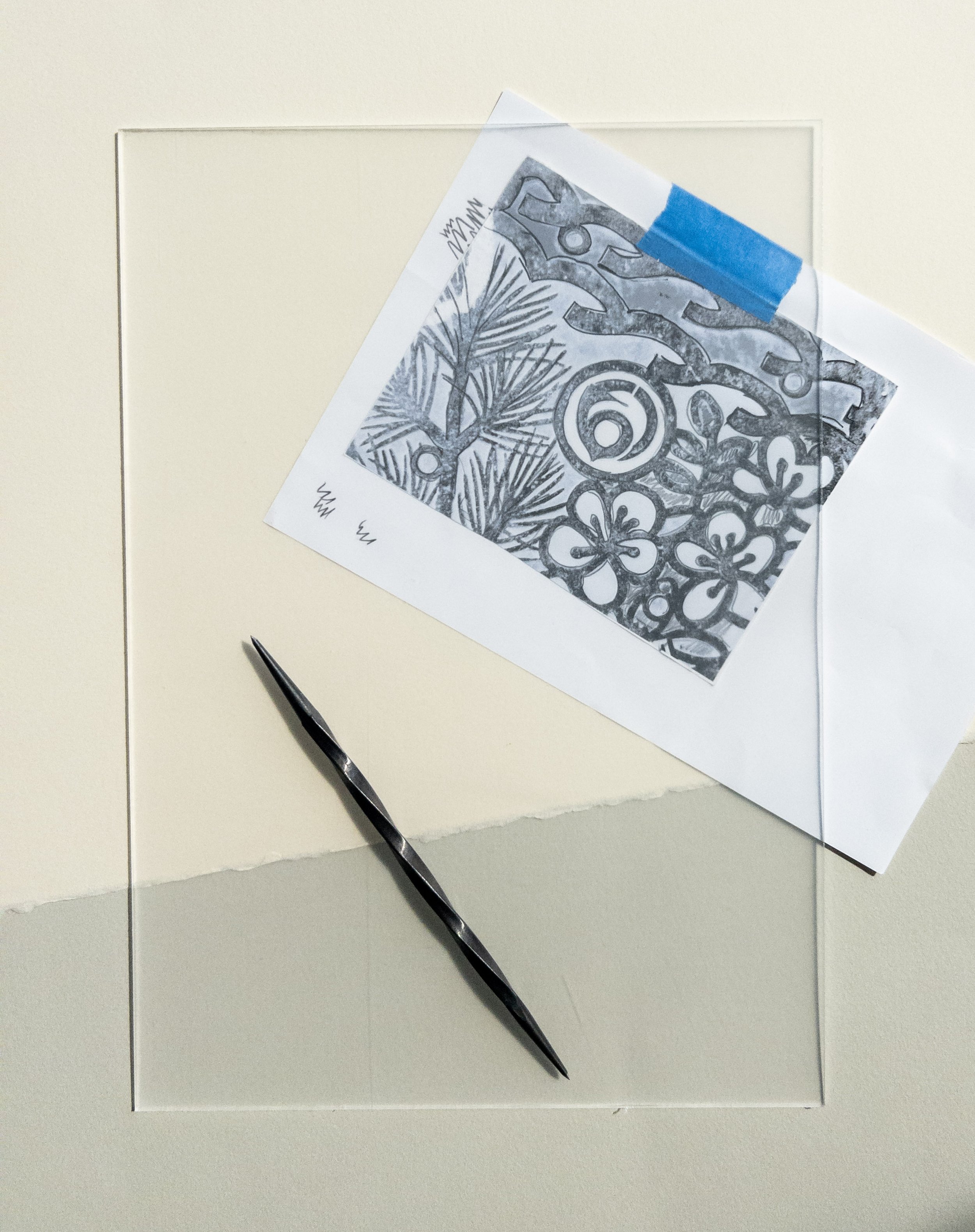 Dry Point Etching on Acrylic Plates with Adele Ross - 4 Sessions
