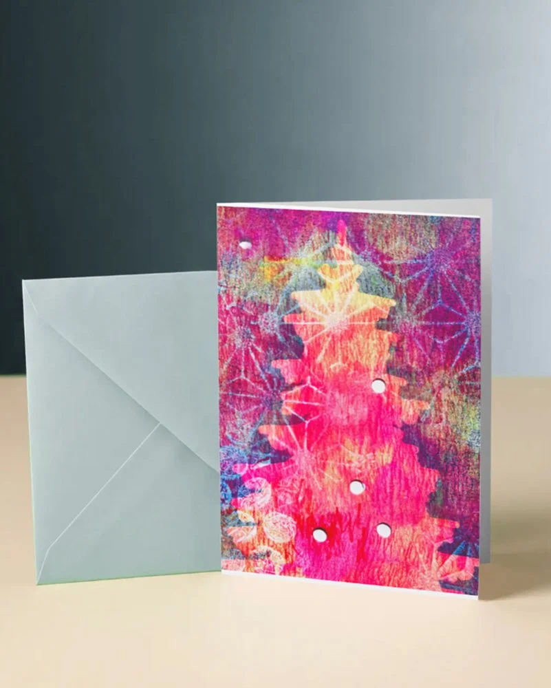 Holiday Cards with the Gel Plate with Clare Winslow