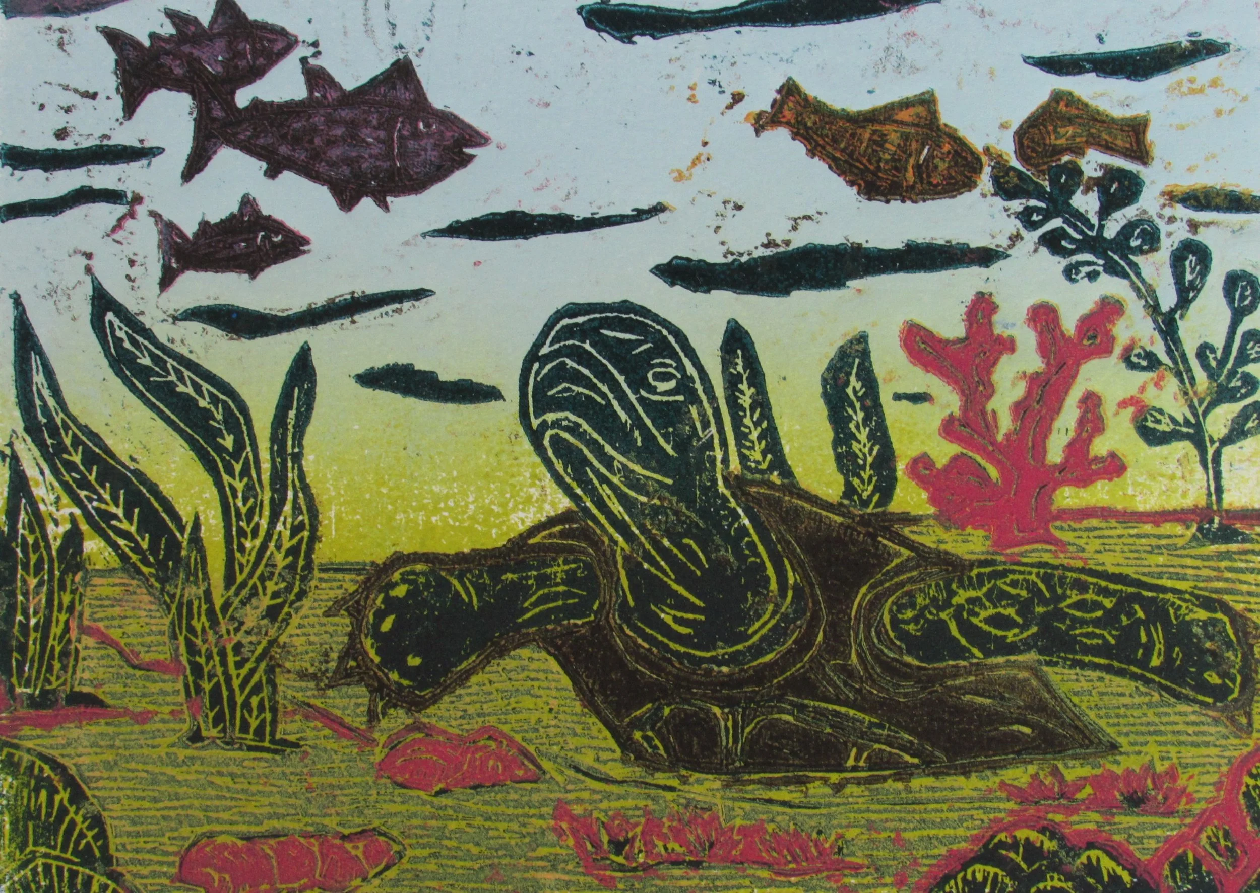 05_Not Concerned, Woodblock, Reduction, 10x8, $425.jpg