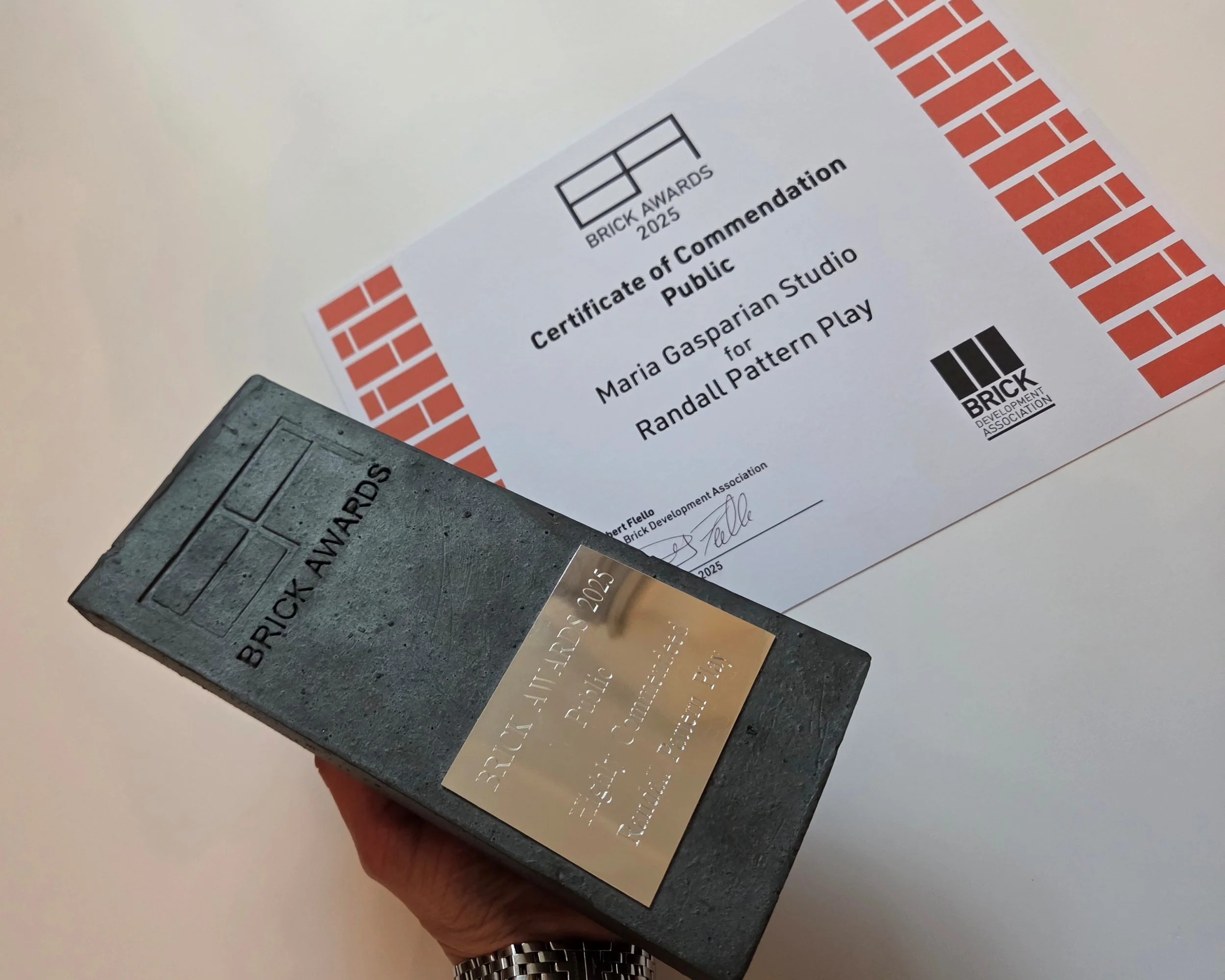 2025 Brick Awards High Commendation for Randall Pattern Play