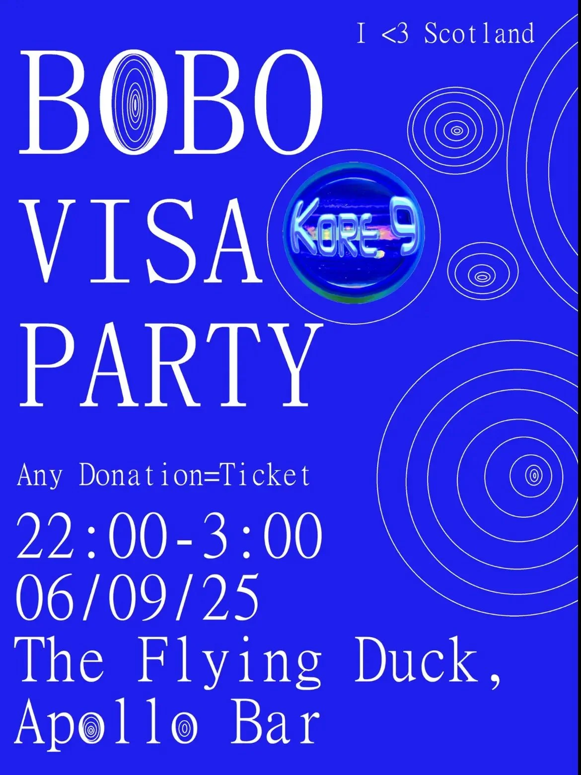 KORE 9'S BOBO VISA PARTY