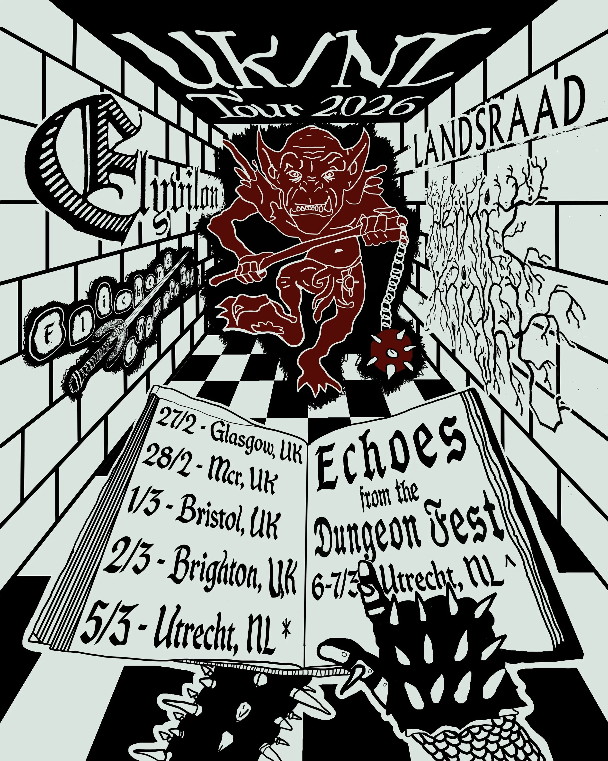 ELYVILON / HERMIT KNIGHT / FLICKERS FROM THE FEN / LANDSRAAD / MOUNTAINFOG