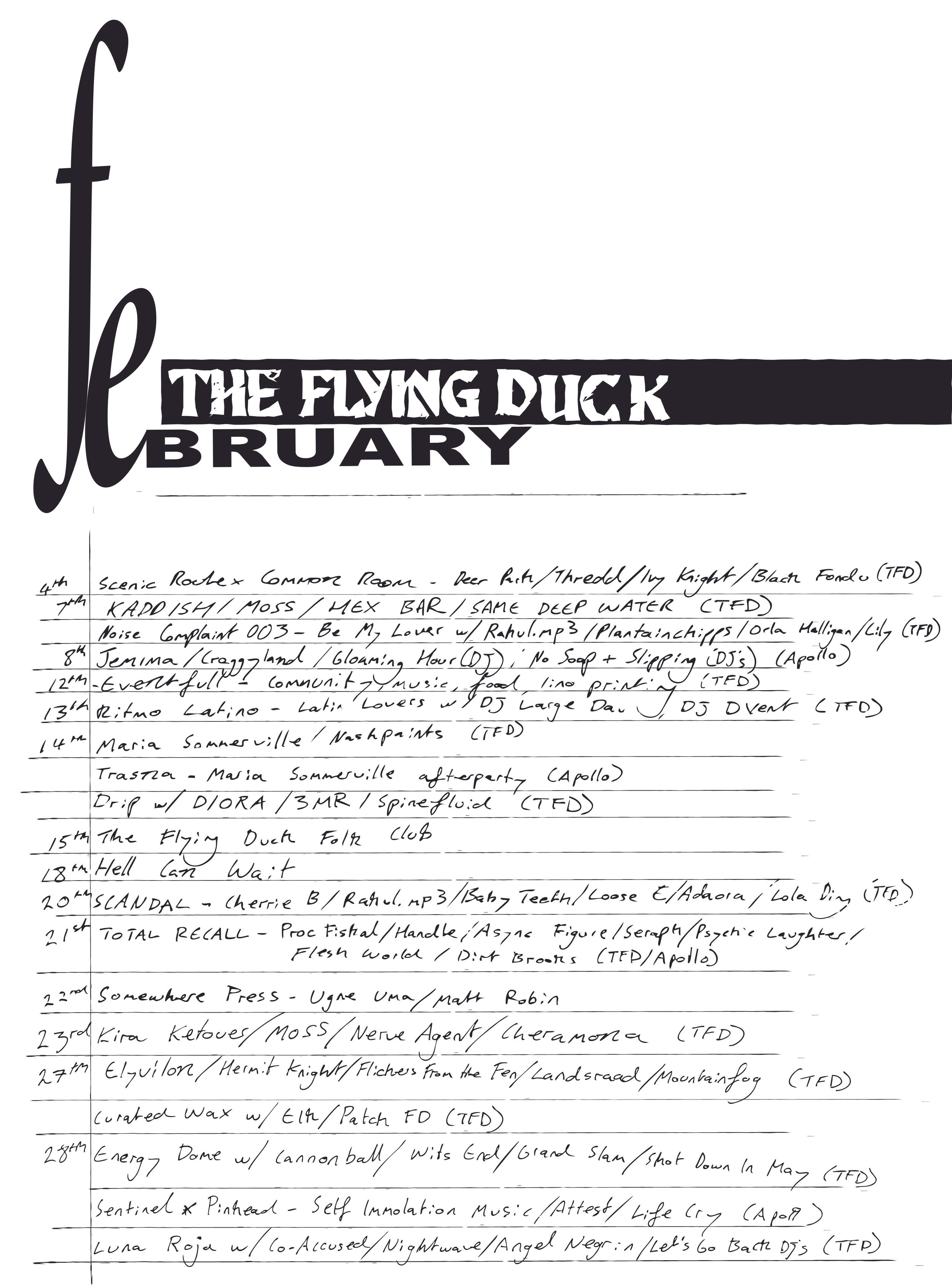 Flying Duck Listings Feb' 2026